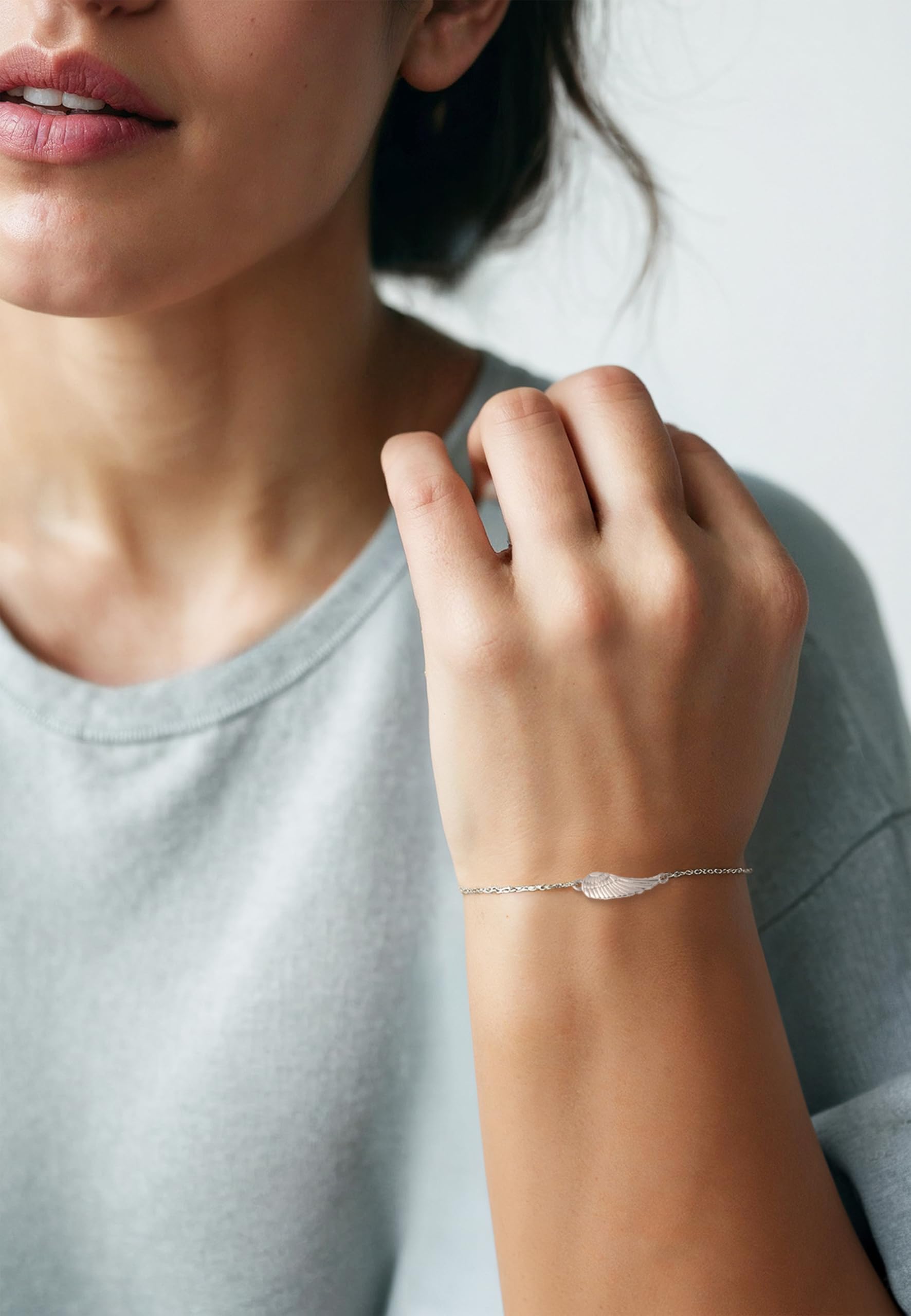 Sofia Milani - Bracciale da Donna in Argento 925 - Ciondolo a Piuma