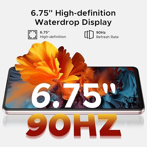 Miniatura 7 de DOOGEE Note 58 Pro Android 16 teléfonos desbloqueados, 32 GB+256 GB2 TB, 6.75 pulgadas HD+ 90Hz celular, batería de 6250 mAh, 16 MP+8 MP, 4G Dual