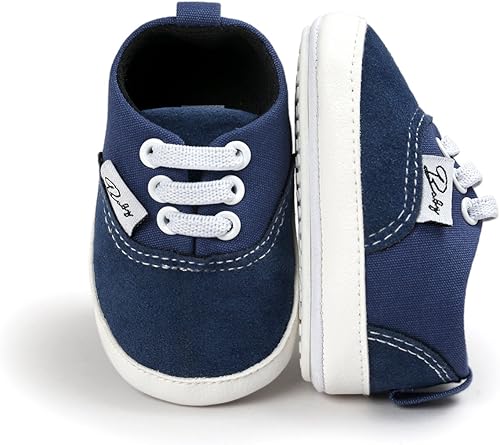 Miniatura 2 de RVROVIC - Zapatos de lona antideslizantes para bebés y niñas y niños de 0 a 18 meses