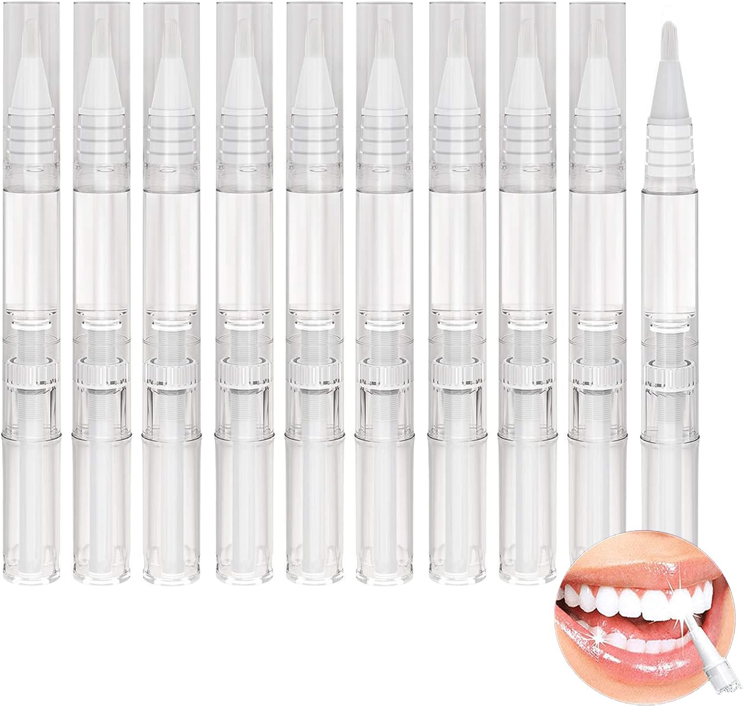 10Pack Teeth Whitening Pen Kit, Teeth Whitening Gel Pen, Teeth Stain Remover Treatments, Travel