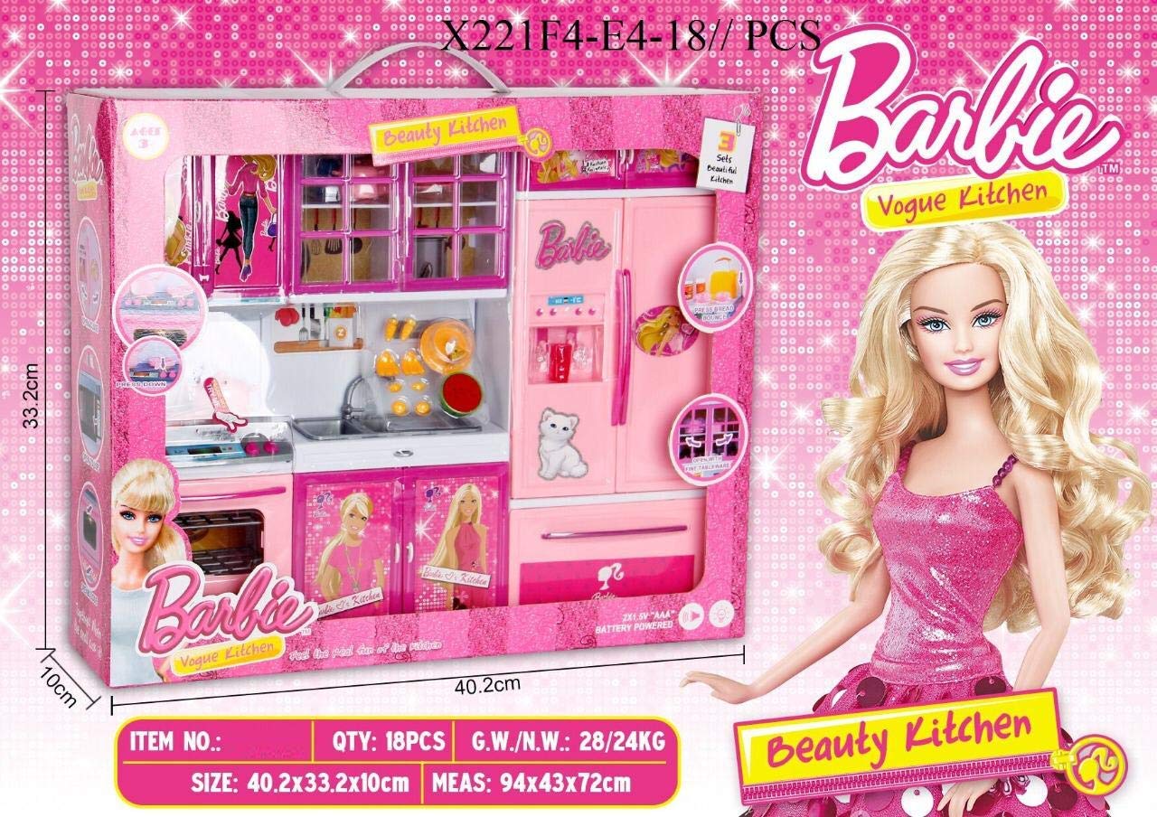 PERA MART Barbie Vogue Kitchen Set for Kids (Barbie Medium)