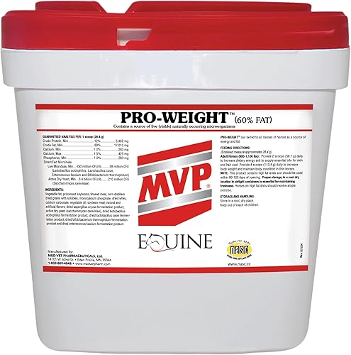 MVP Pro-Weight 30lb para un aumento de peso saludable en caballos