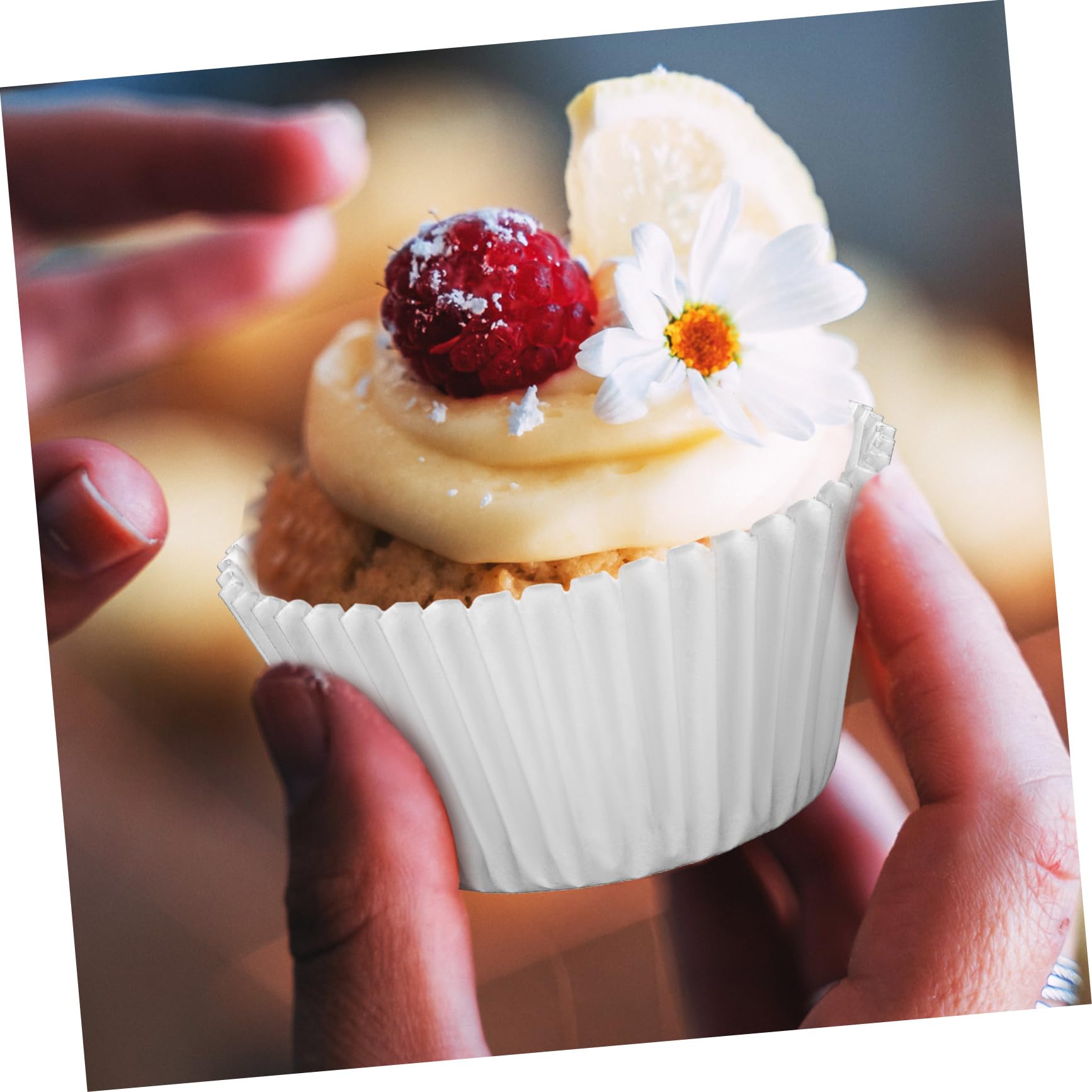 Cabilock 2500pièces Caissettes à Papier Résistantes à Huile Moules à Muffins Blancs Pour Pâtisserie Idéales Pour Événements Et Fêtes