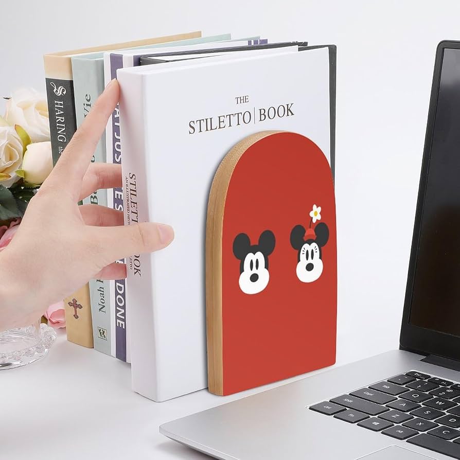 Amazon.co.jp: ミニーマウス ミッキーマウス ブックエンド 本立て