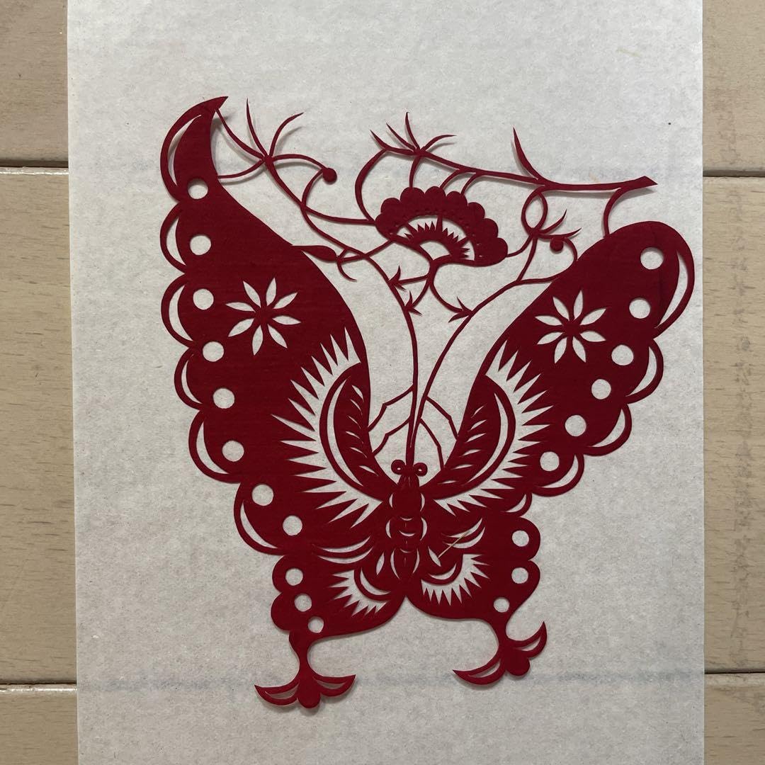 中国　切り絵　ペーパーカットアート 中国切り絵 ペーパーカットアート 文化遺産no.449 - メルカリ