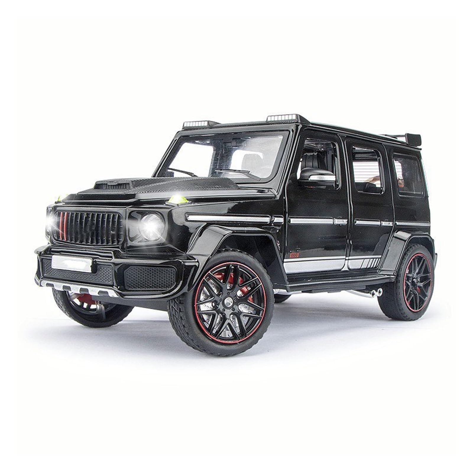 MOCALUX Scale Die-Cast Model Car 1:24 For BRABUS G800 Alloy Die Casting Model Car Ornaments(Black)