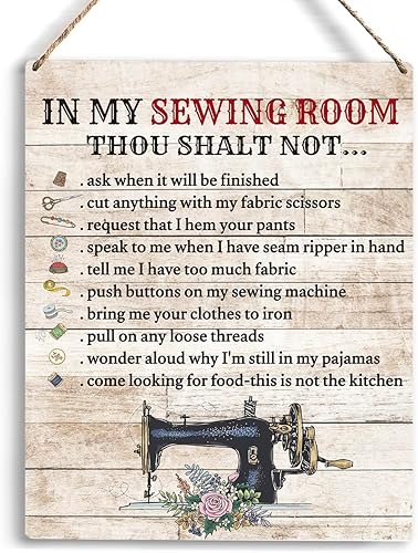 In My Sewing Room Wall Art Sewing Supplies Home Decor Wall - Sewing Gifts For Women