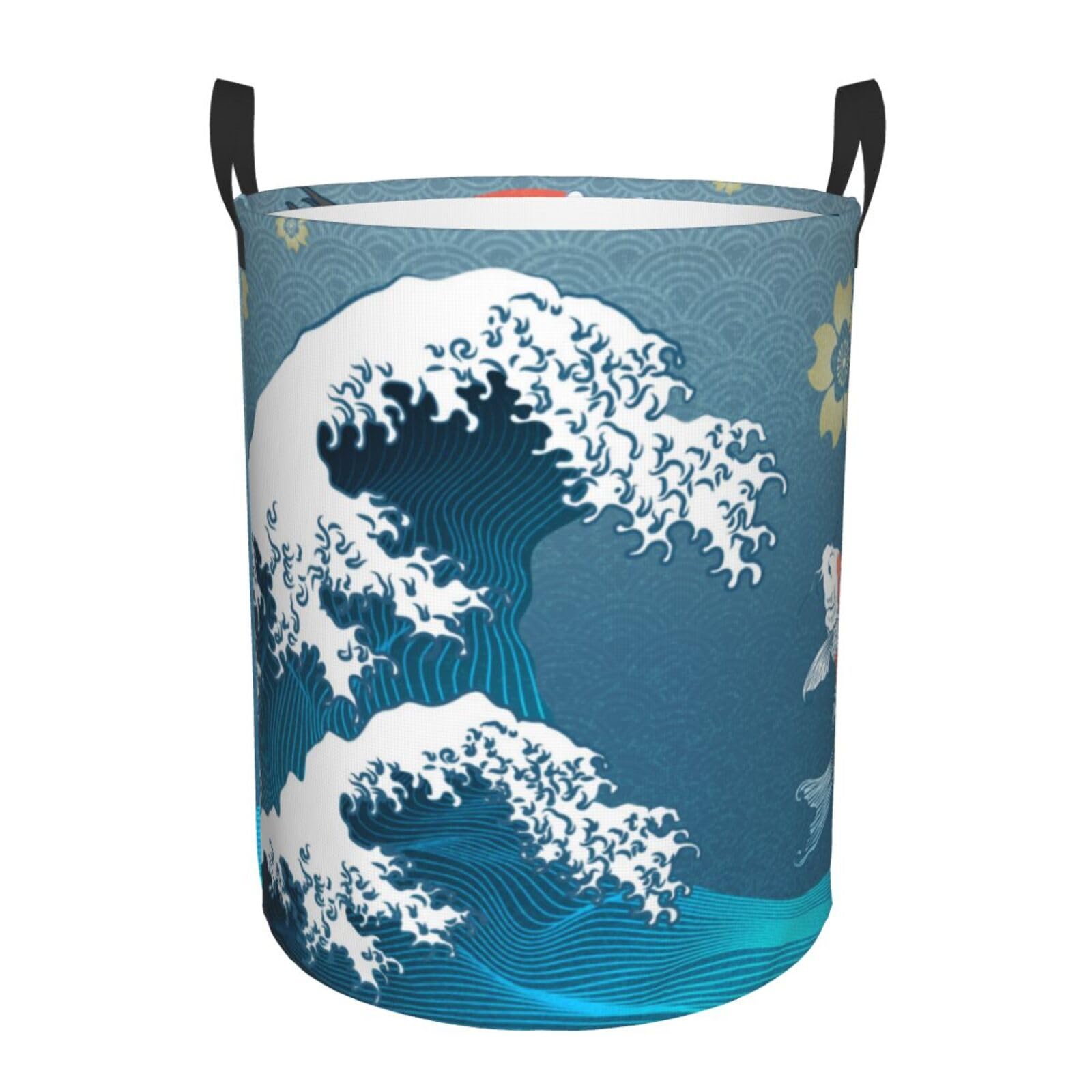 Laundry Basket Flying Crane Laundry Hamper Waterproof Idea Hampers Large Collapsible Baskets with Handle Suitable for Bedroom Bathroom Utility Room Kitchen