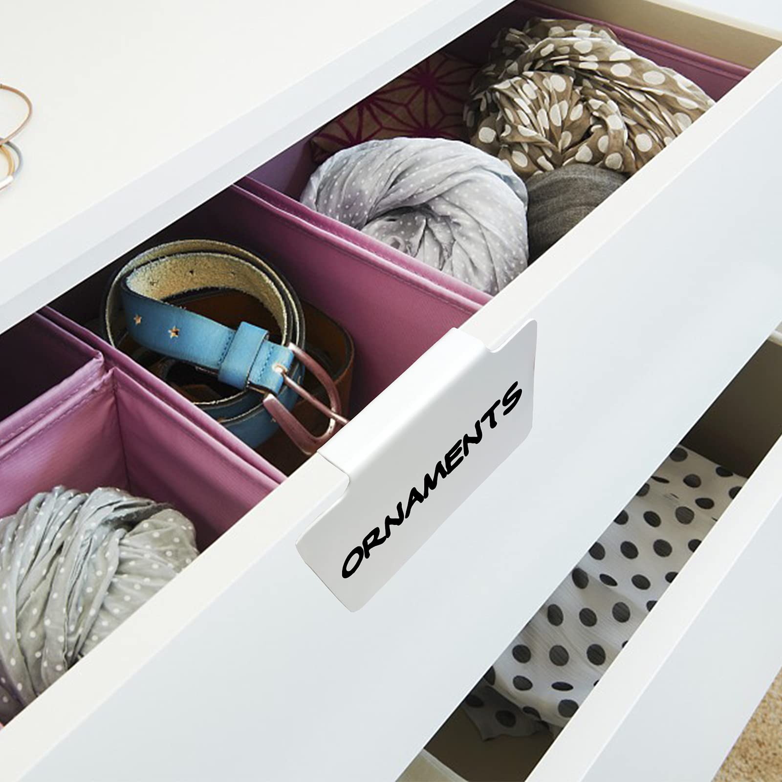 16 PCs Basket Bin Labels Clip on Plastic Black Label Holders Kitchen