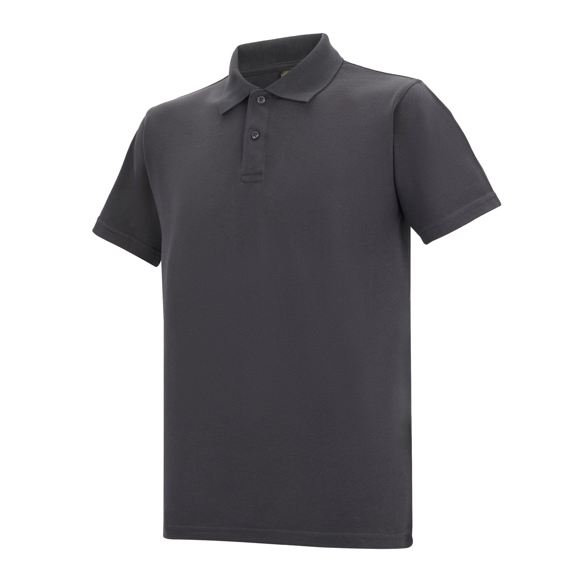 Regatta Unisex Pro 50/50 Pique Polo Shirt in Dark Grey | Size: 6XL