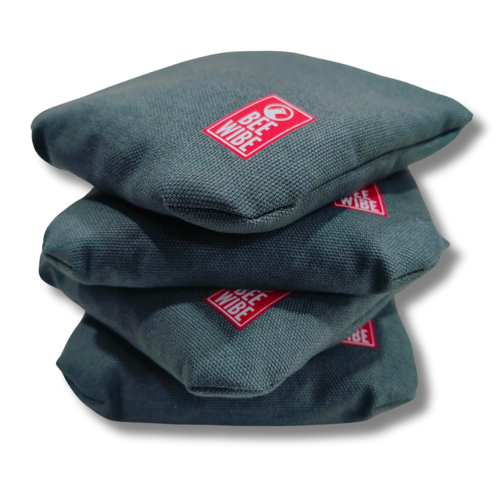 Set of 8 Regulation Cornhole Bags Double Sided, Weather Resistant Bean Bags for Cornhole Toss Game, Corn Hole Beans Bags with Tote Bag. (Sea Green/Orange) 4