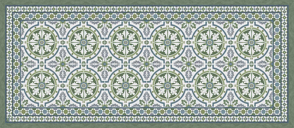 Tapis en vinyle Vilber parfait dans la cuisine ou le couloir modèle Tanger 78x180cm