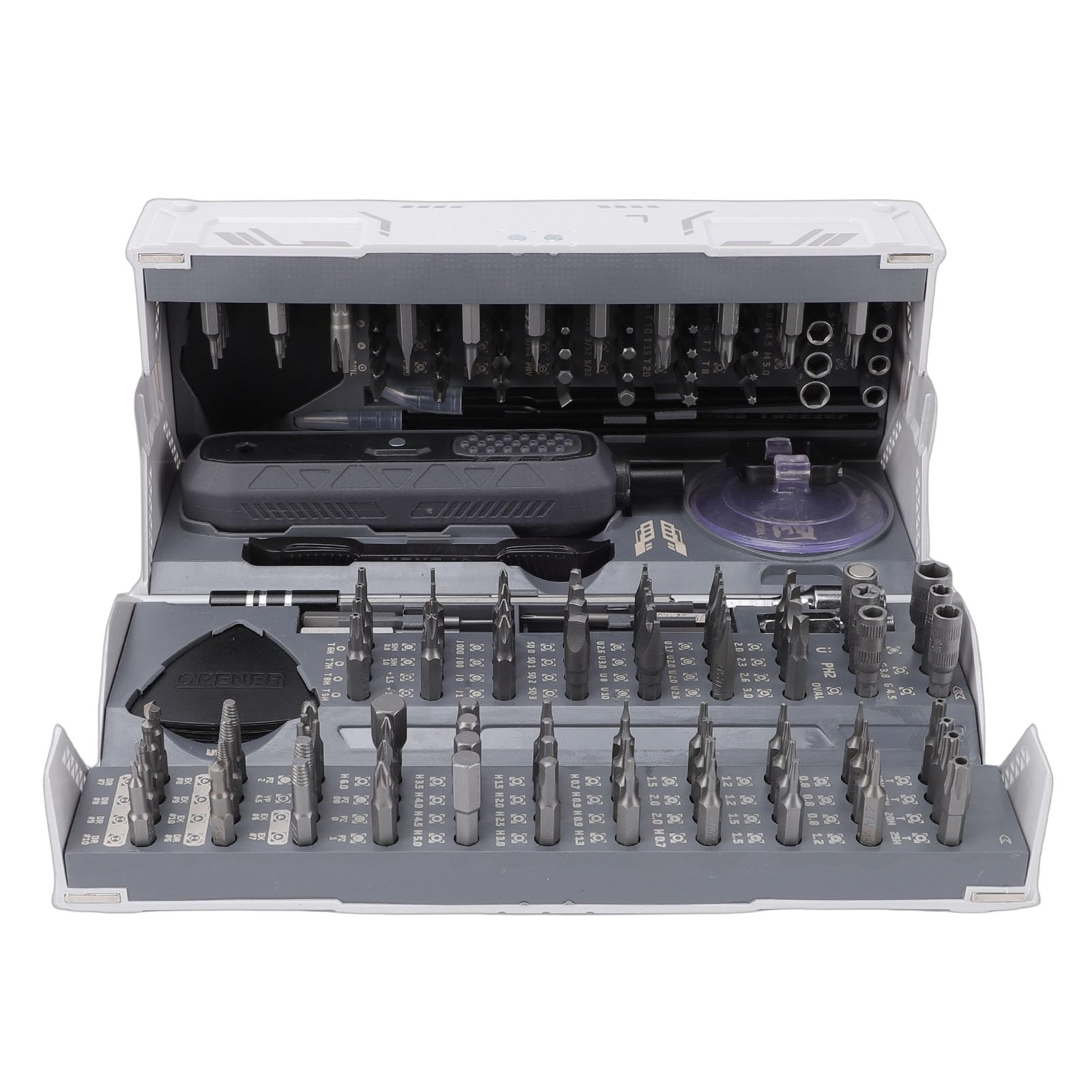 Juego de Destornilladores de Precisión 180 en 1 para Reparaciones Electrónicas con Ergonómico y Puntas Magnéticas Fuertes, Materiales Duraderos de Acero CrV y S2