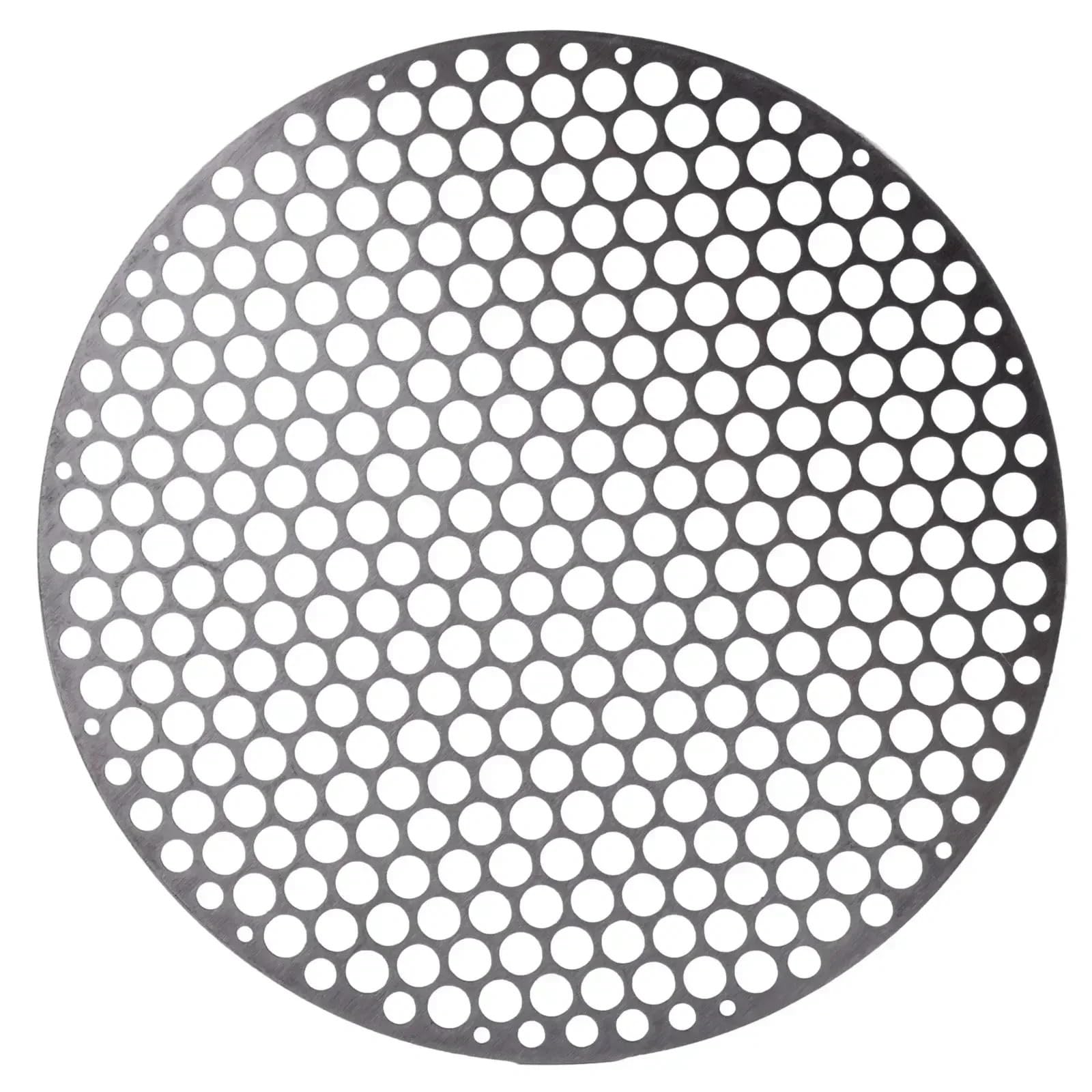 Rejilla de Malla metálica Redonda for Barbacoa Acero Inoxidable 18-30 cm, Ideal for Camping, Picnic, Utensilios Cocina y Accesorios para Barbacoa(22CM)