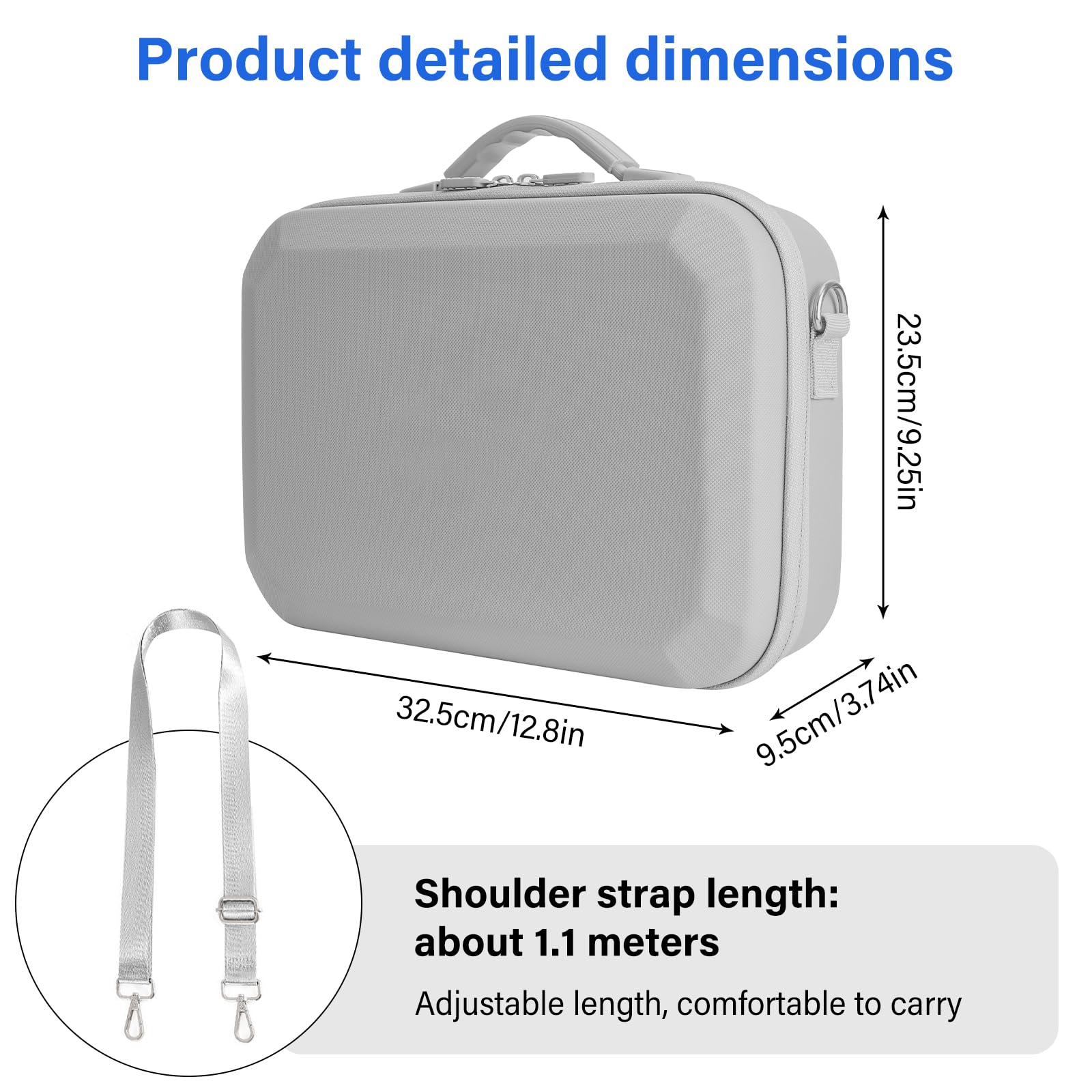 Étui Case pour DJI Neo 2 Sac, Sacoche pour Manette RC 2/Batterie Neo2 Accessoires Housse, pour DJI Neo 2 Fly More Combo Transport Boîte de Voyage, pour Rangement Drone