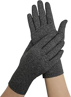 Dr.Arthritis(ドクターアースライティス)指 サポーター 着圧 手袋 コットン 【医師が開発】 腱鞘炎 ばね指 男女兼用 人差し指 中指 薬指 手のひら 手 固定 プロテクト ゲーミング グローブ (グレー・Lサイズ)