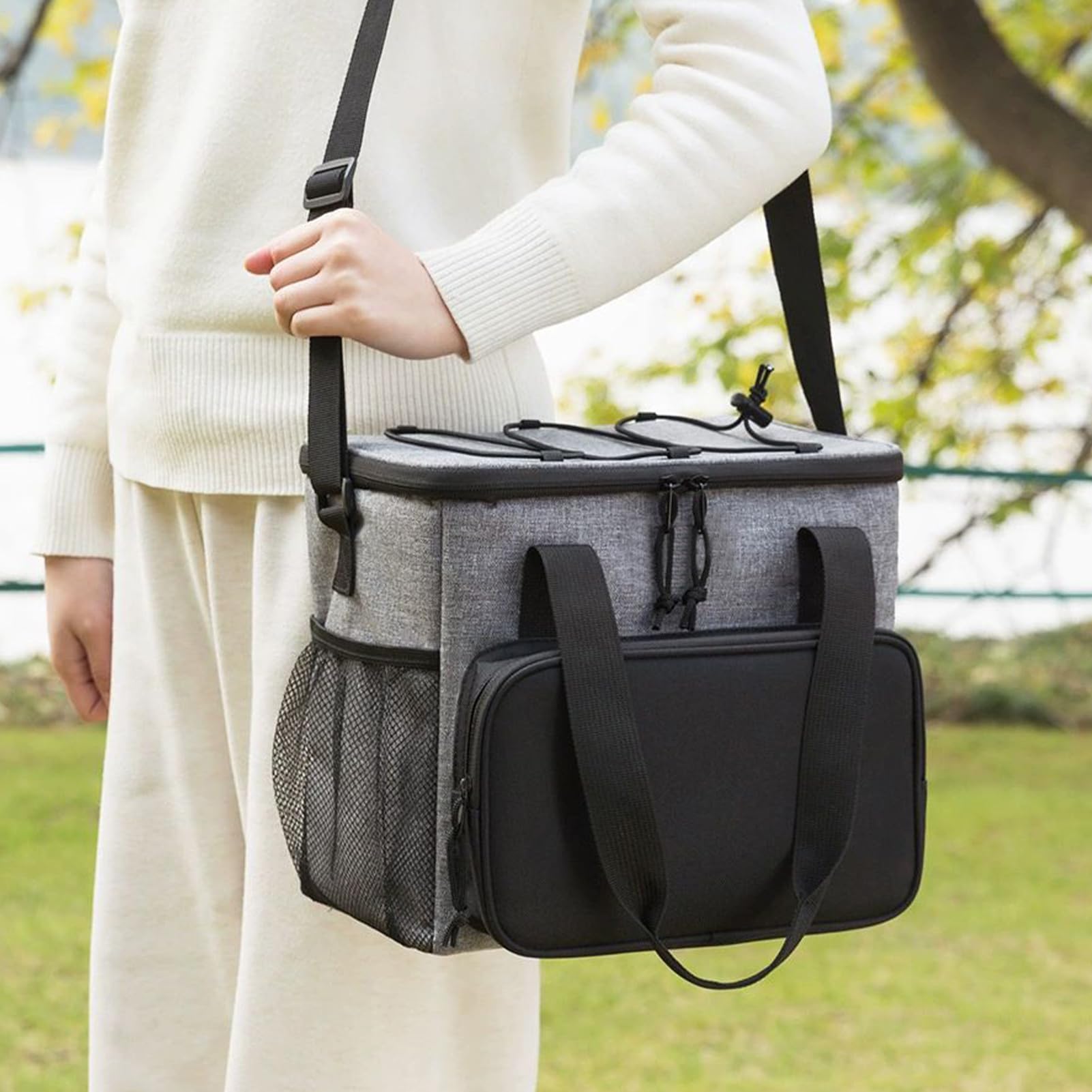 Bolsa Isotérmica Lonchera Portátil Suave Reutilizable con Paquete Frío | Portátil Impermeable Oxford para Acampar Playa Pesca Golf Exterior Coche Camión Piscina Trabajo Viaje