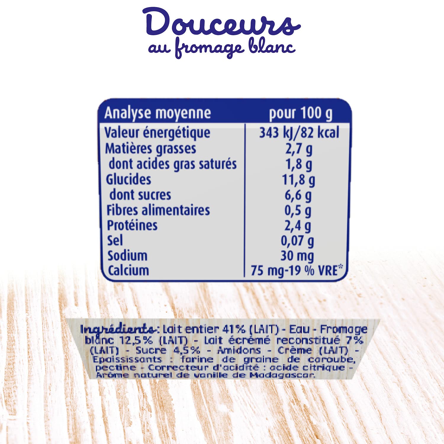 Blédina, Dessert au fromage blanc pour bébé, Dès 6 Mois, Vanille de Madagascar, 4x100g (Lot de 6)
