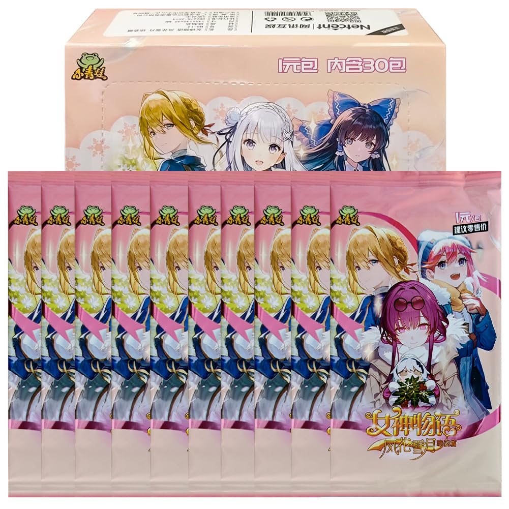 RiTeDei Goddess Story 1YUAN12-10 Packs, Waifu Card Carnival Goddess Card (NS1-12 Pack), 6.3 cm x 8.8 cm x 0.1 cm