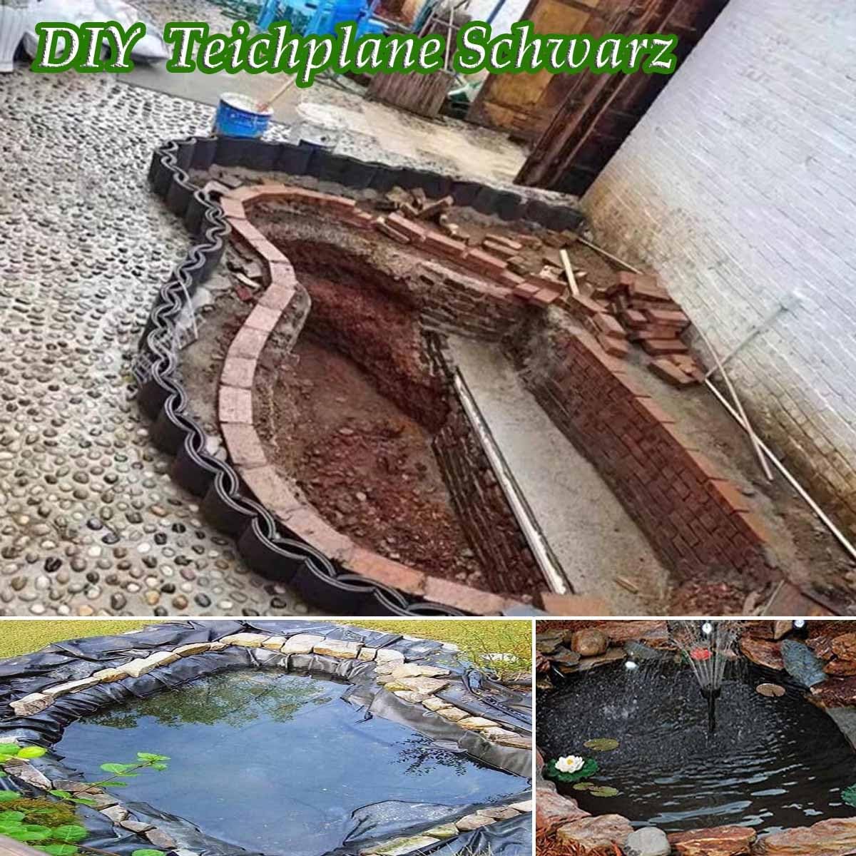 Telo Laghetto, Gardens Pools Membrane 0.12mm Fodera Laghetto Flessibile per Piscina Giardino, Laghetto All'aperto Liner per Piscina Giardino, Laghetti, Fontane(3.0mx6.0m)