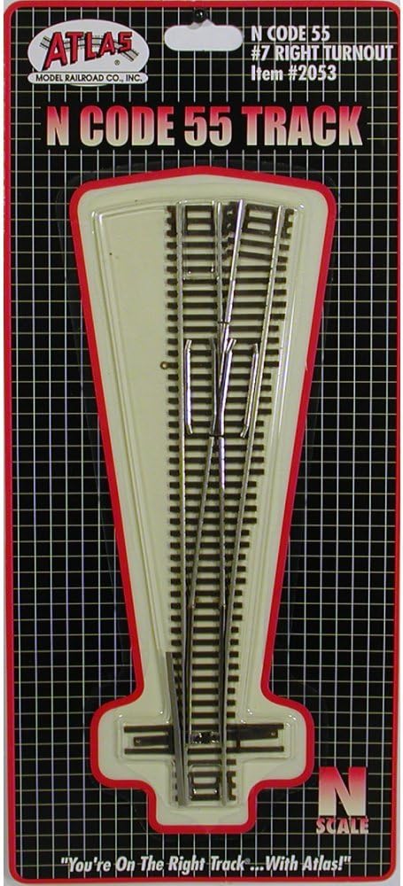 ATLAS MODEL 2053 Code 55 #7 Right Turnout N