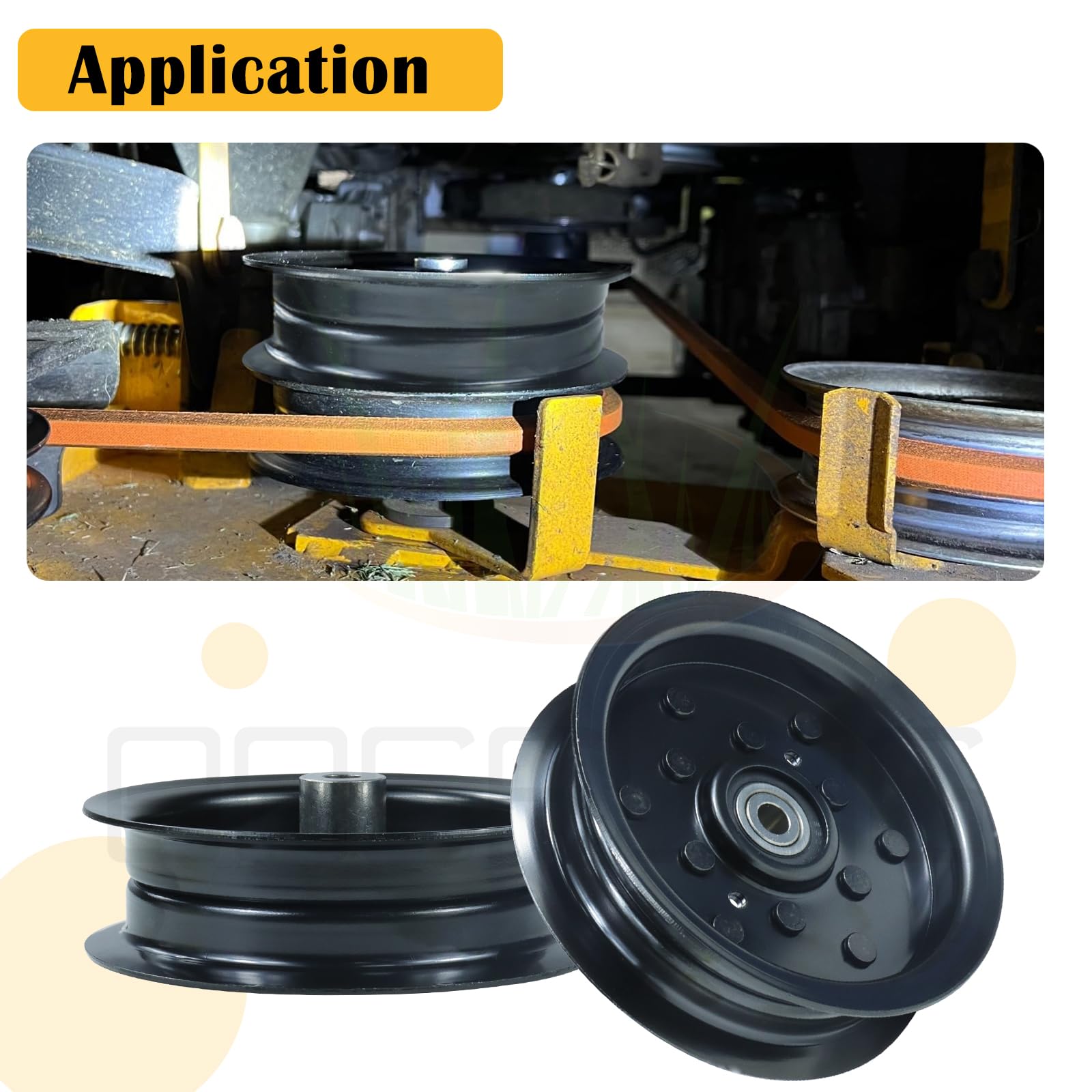 3PK 197379 Idler Pulley Craftsman for Husqvarna Z254 YTH22V46 Mower — Amazon image 8