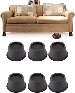 2.8in Heavy Duty Riser with Strong Space Saving,6 pcs Furniture Risers,Bed Riser, Table Riser, Chair or Sofa Riser,Anti Vibration Pads Sofa Feet Pad for Table Cabinet Bed, 6 pcs Furniture Risers