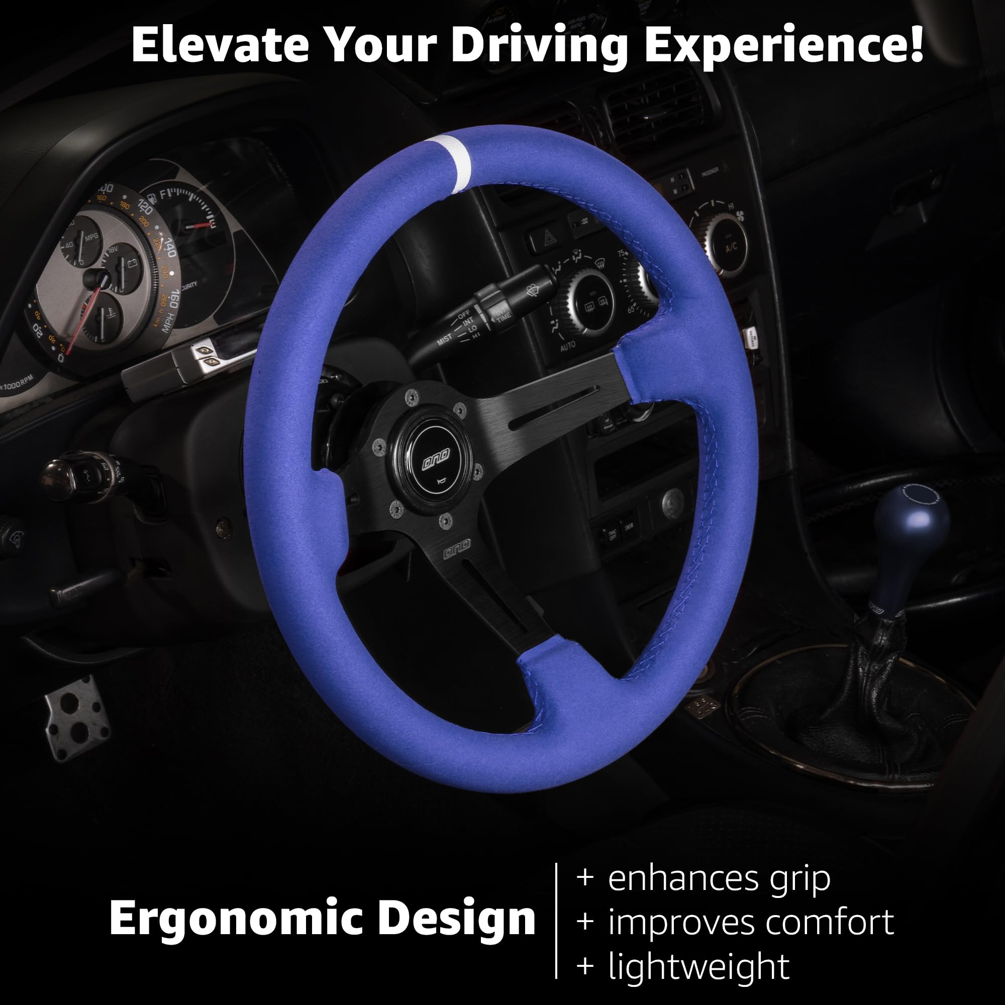 Amazon.com: DND Performance Interior's Full Color Suede Race Wheel