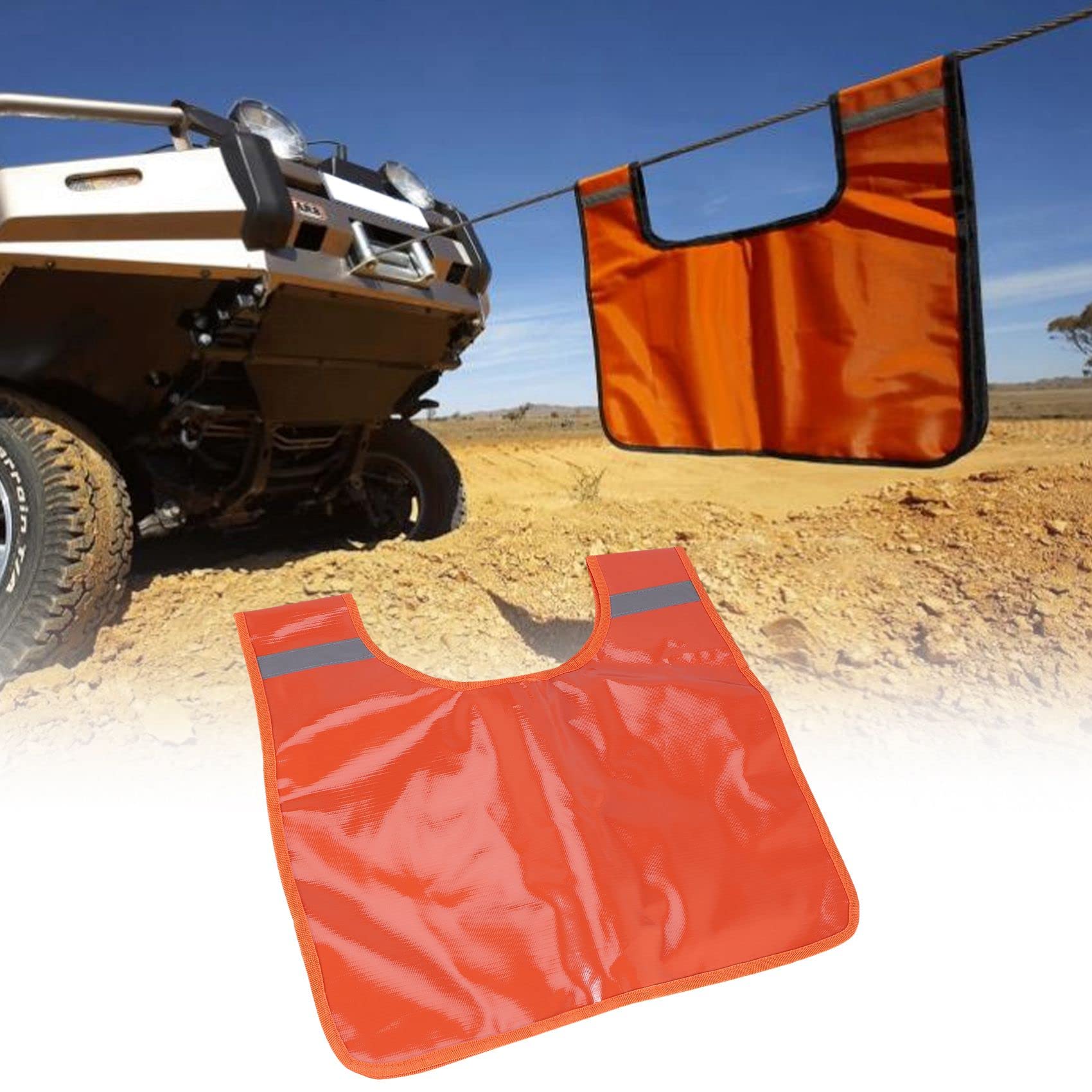 Plus + Coperta per Smorzatore per Fune per Verricello nel PVC Resistente e Resistente con Coperta per Smorzatore per Impermeabile per Verricello Tascabile