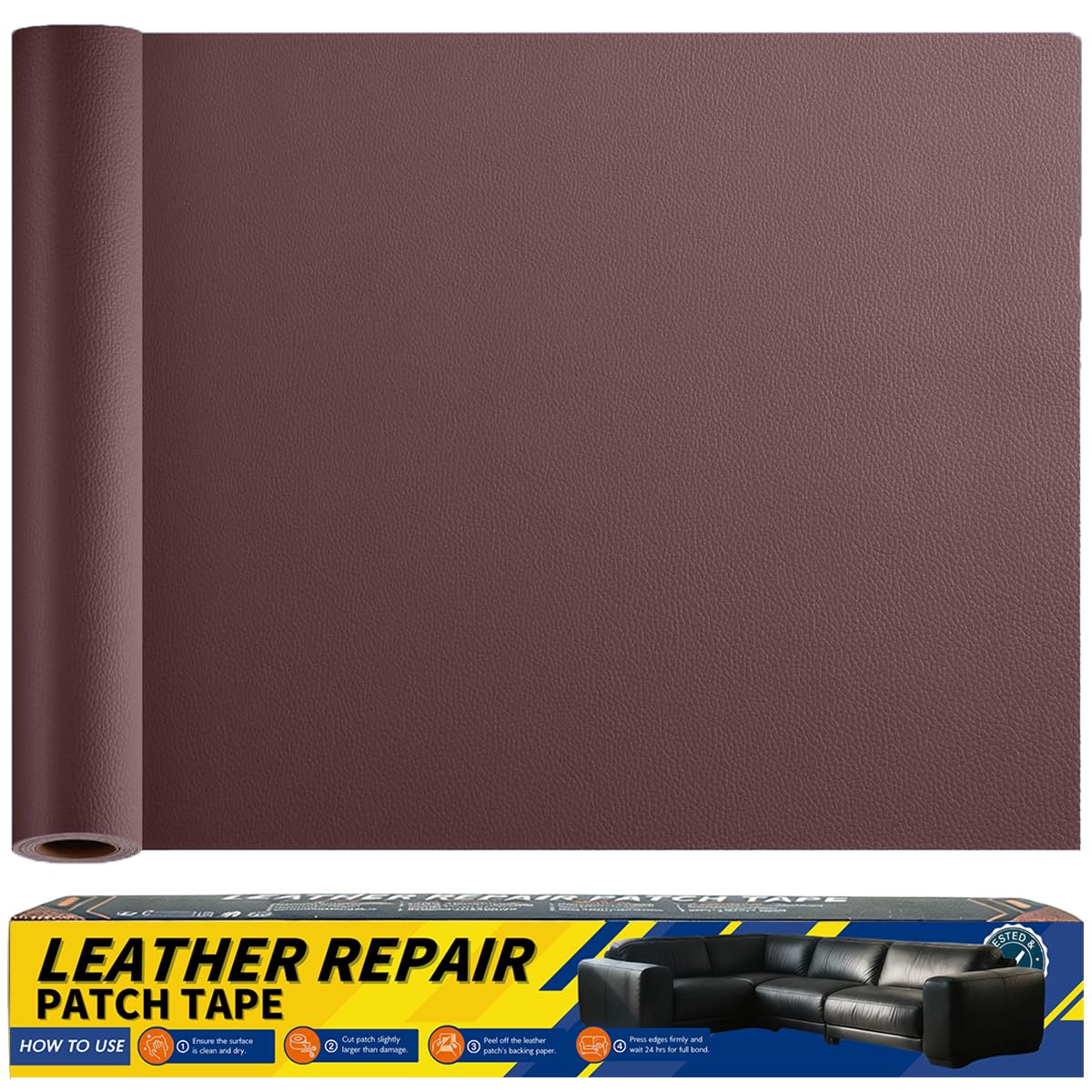 Gelaisi Leder Reparatur Set, Kunstleder Selbstklebend, Kunstleder-Reparaturset