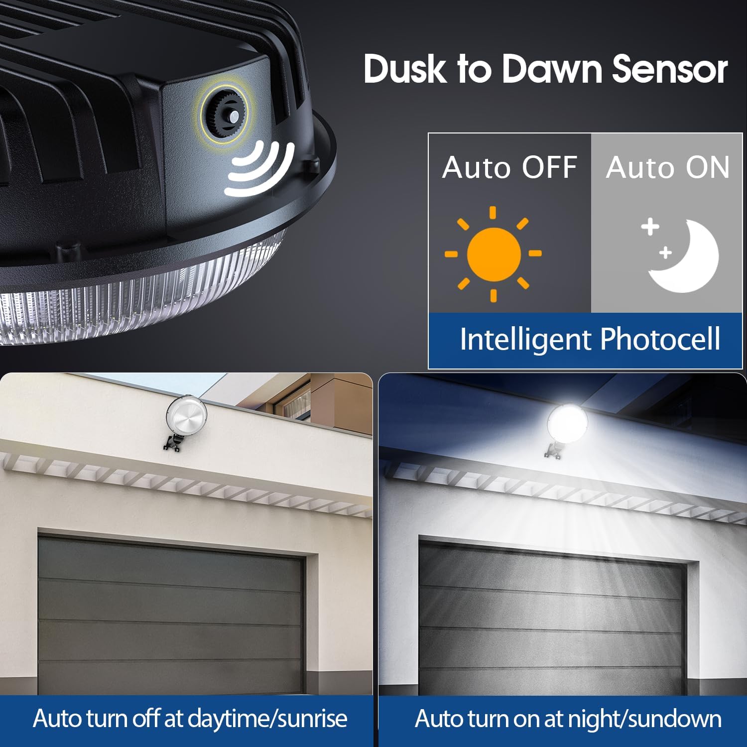 6 Pack 150W LED Barn Light, 20000LM Dusk to Dawn Security Light with 150° Adjustable Angle Photocell, IP66 Waterproof 6500K Daylight Outdoor Lighting for Farmhouse/Yard/Street/Garage