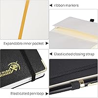 Vista 7 de POPRUN Lined Spiral Journal Notebook for Women & Men, 7-1/4" x 9-1/2", 220 Numbered Pages, College Ruled Hardcover Notebook for Work, Journals for