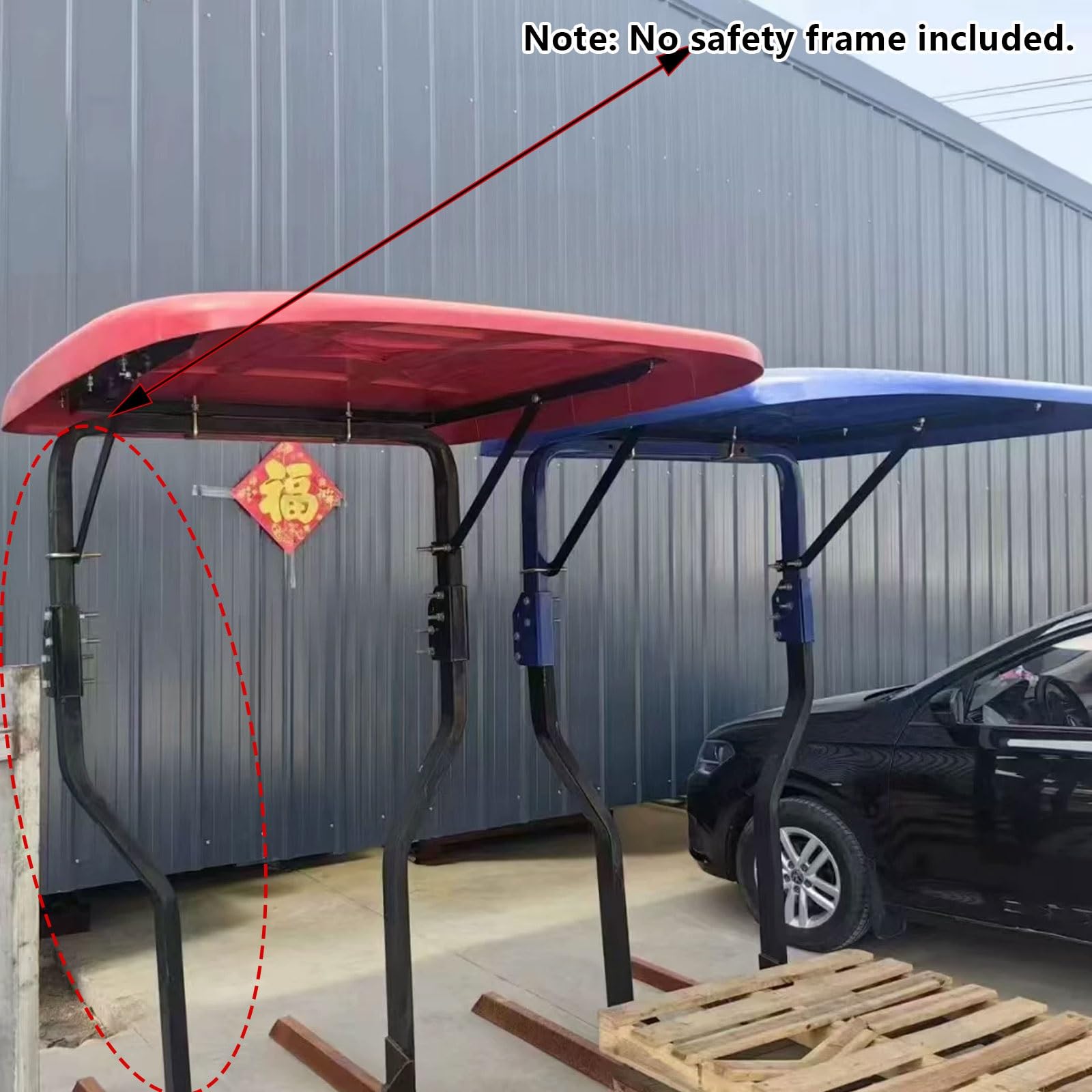 Traktor-Sonnenschutz Universell Einsetzbar 160cm X 120cm Aus Spritzgegossenem Material Inklusive Halterung Und Schrauben for Rasenmäher Und Kompakttraktoren(Blue)