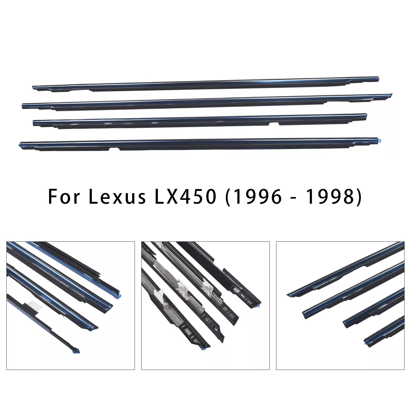 4PCS Door Belt Molding für Toyota für Land Cruiser für Lexus LX450 FJ80/ FZJ80/ HDJ80