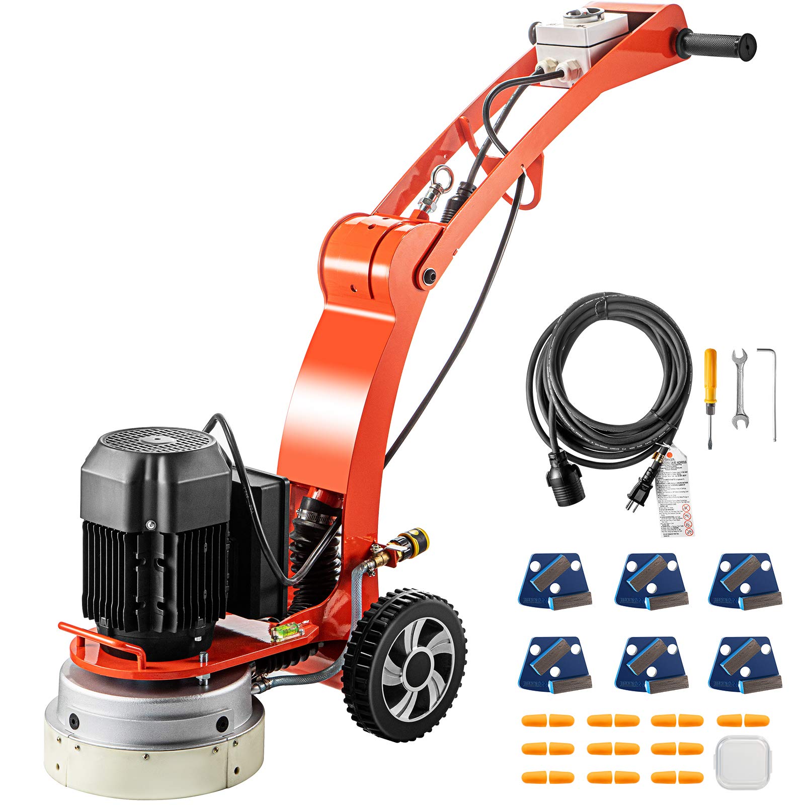 Buy VEVOR Electric Concrete Floor Grinder 10" WalkBehind Grinder 1.5HP