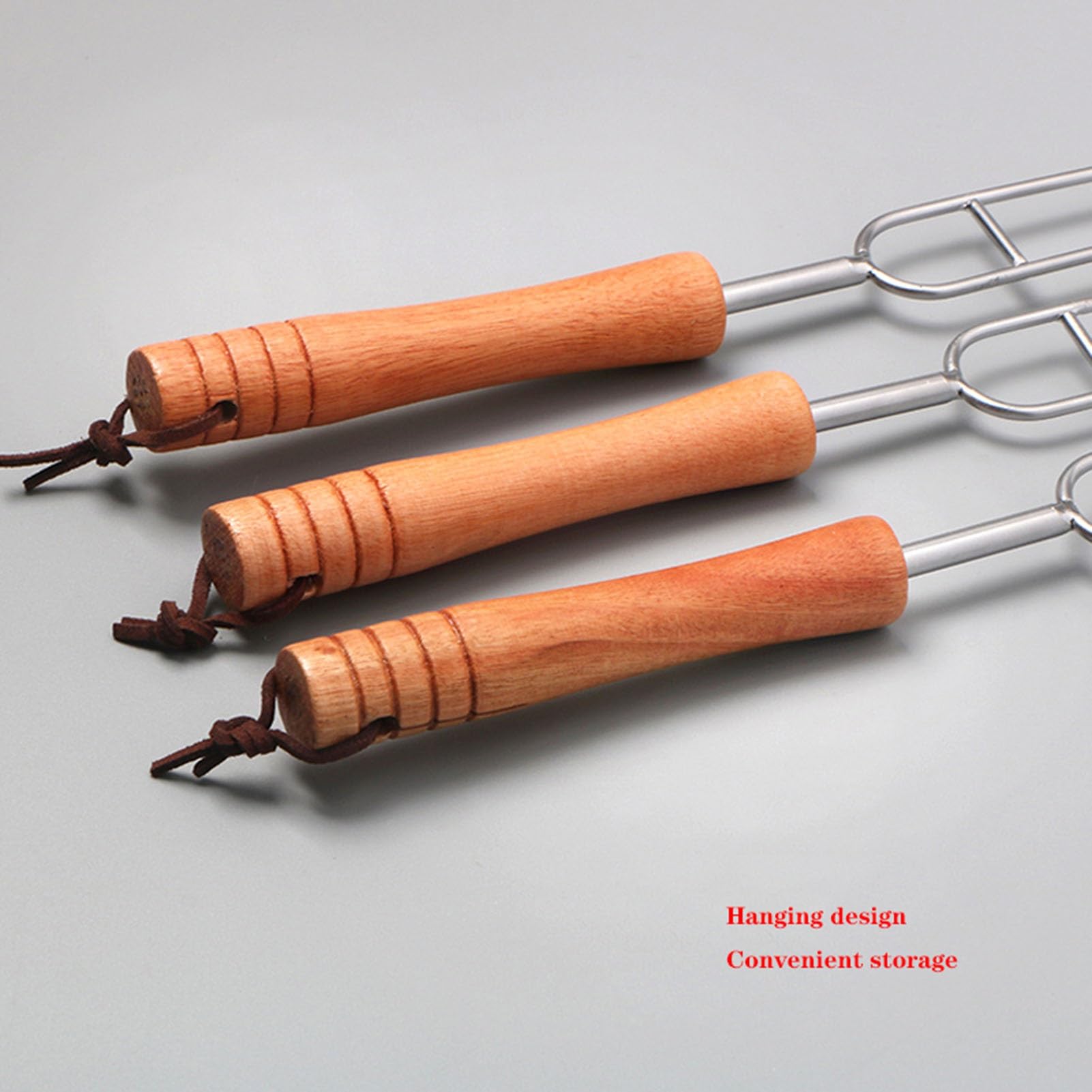 Spiedini for grigliate in Acciaio Inossidabile, spiedini for Barbecue Lisci, a Doppia Punta, Non Facili da Rompere, for Carne, gamberi, Pollo e Verdure (Size : 12)