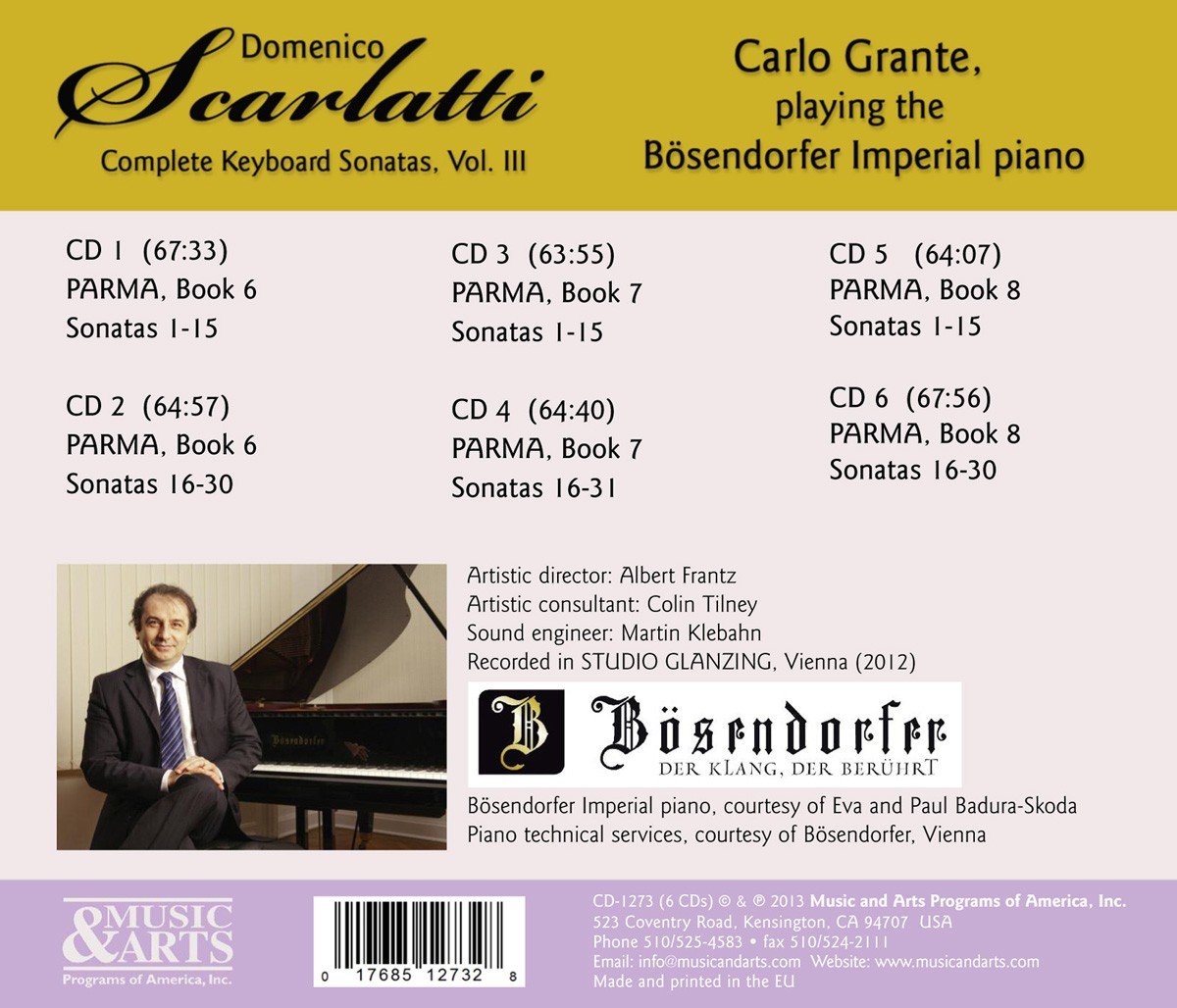 Scarlatti: Complete Keyboard Sonatas Vol. 3