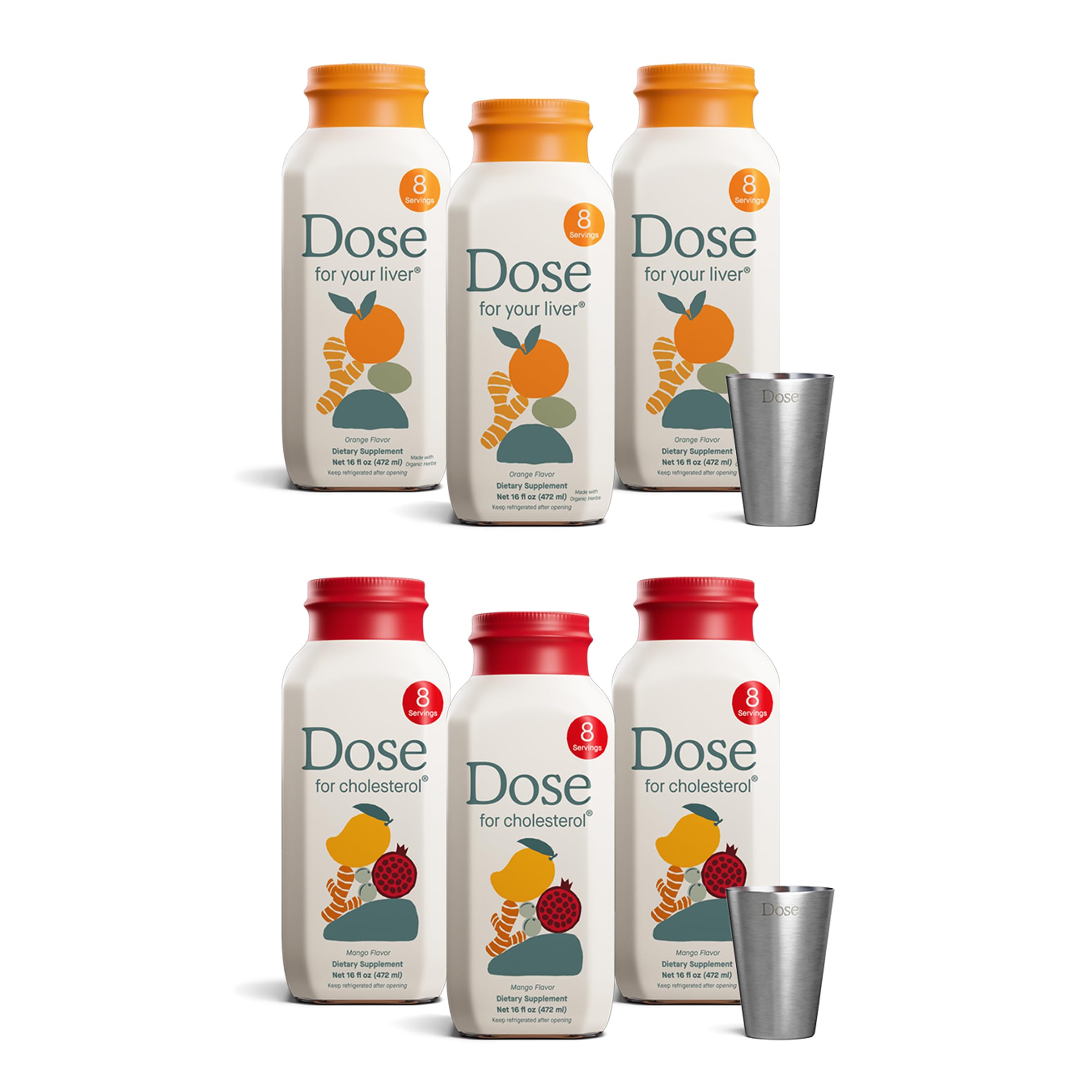 Dose for Your Liver (3 Pack + Dose for Cholesterol (3 Pack)