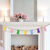 Vista 39 de Gistome Halloween Hanging Decorations Indoor - Felt Bat Wooden Beads Garland