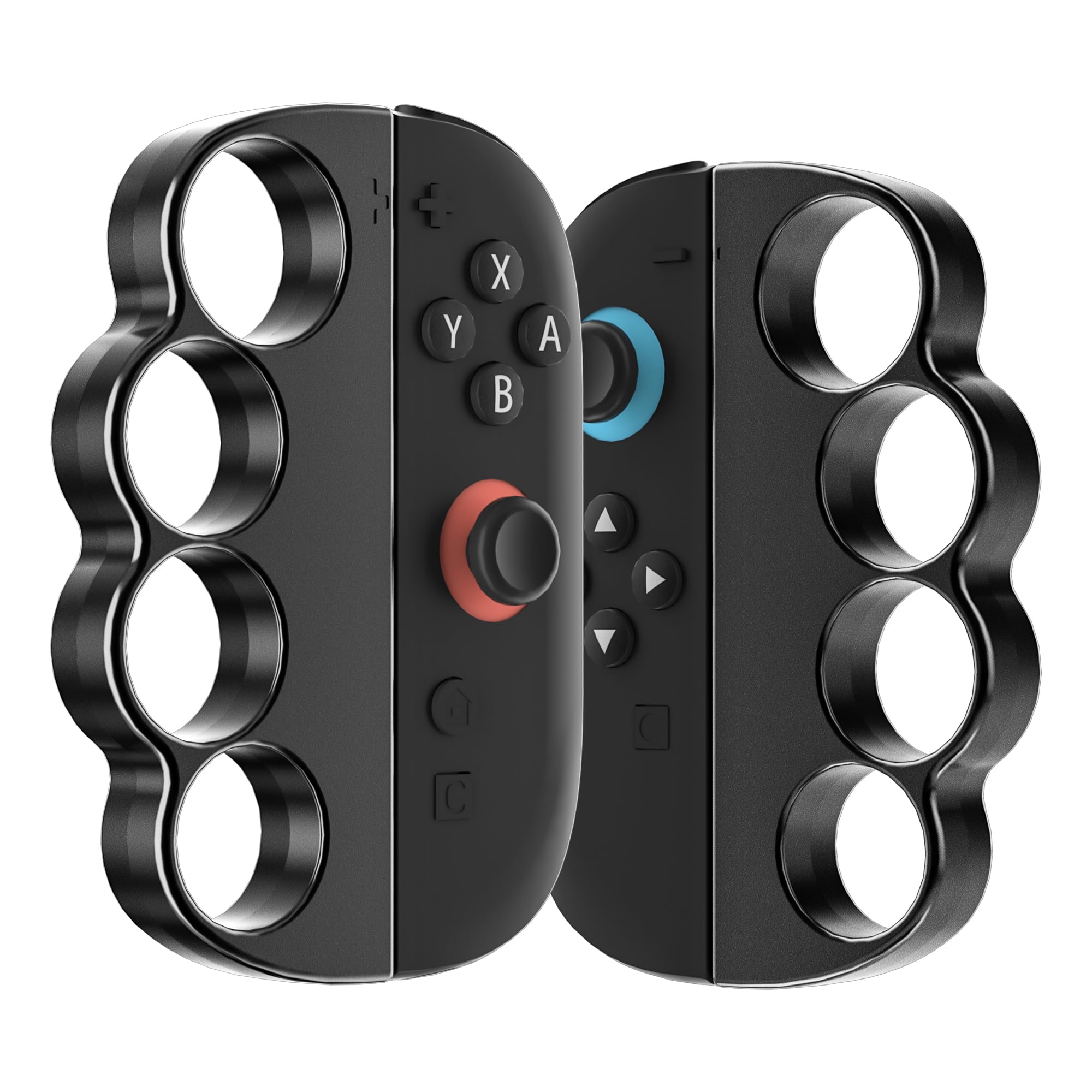 FANPL Fitness Boxing Hand Grips for Nintendo Switch 2 JoyCon, Fit Boxing Clasp Accessories Handle for Adults and Children, Enhance Your Gaming Experience, 2 Pack (Black & Black)