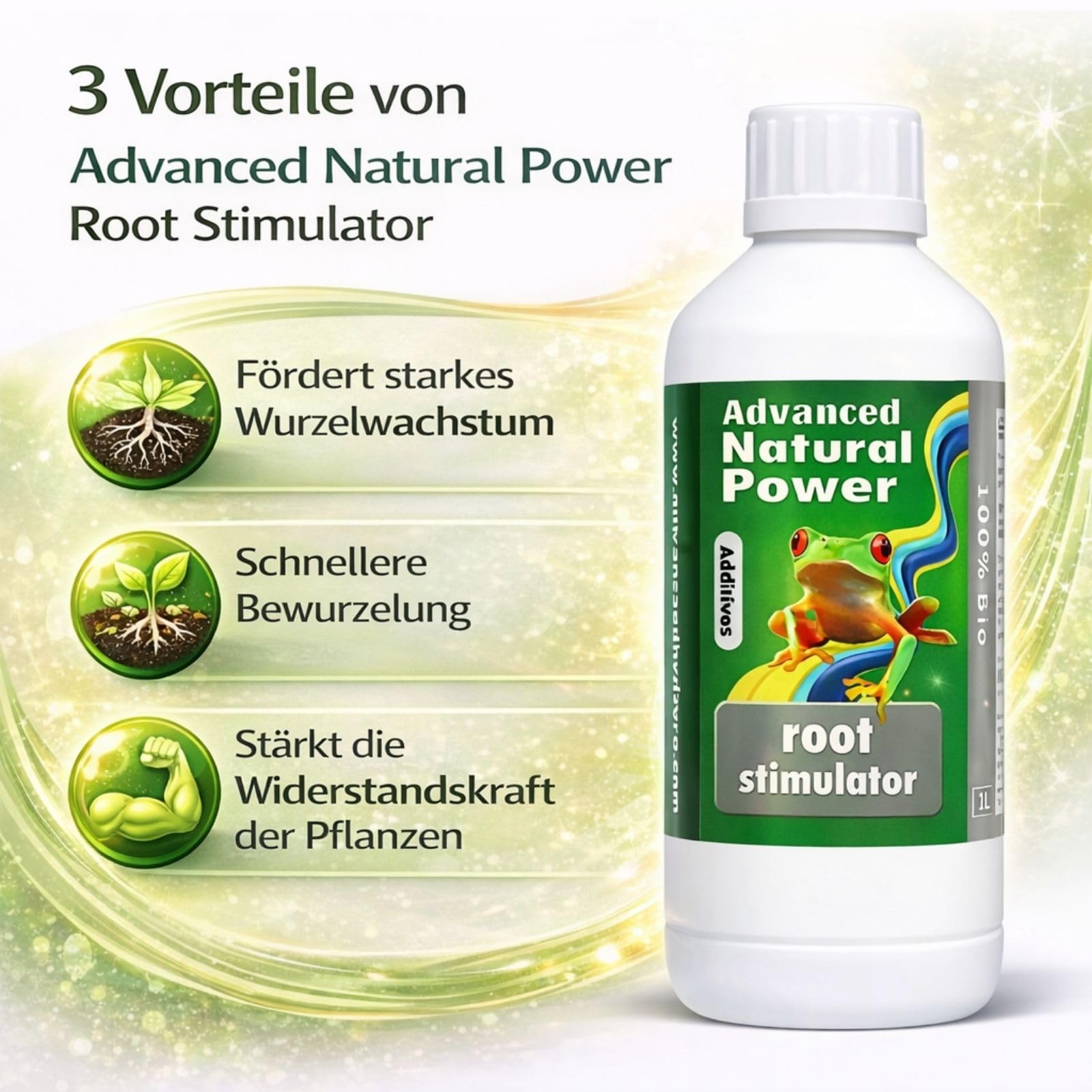 Weedness Advanced Hydroponics Root Stimulator 1 Liter - Grow Anbau Indoor Dünger Substrat Reiniger Erde Flüssigdünger Organischer Dünger Bio