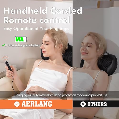 Miniatura 3 de ANHAO Masajeador de cuello negro con calor