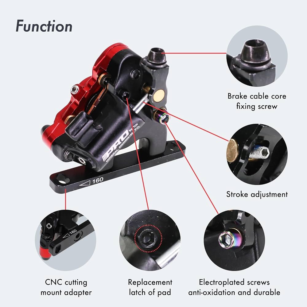 KQFCAZRE ロードバイク用油圧式ディスクブレーキキャリパー