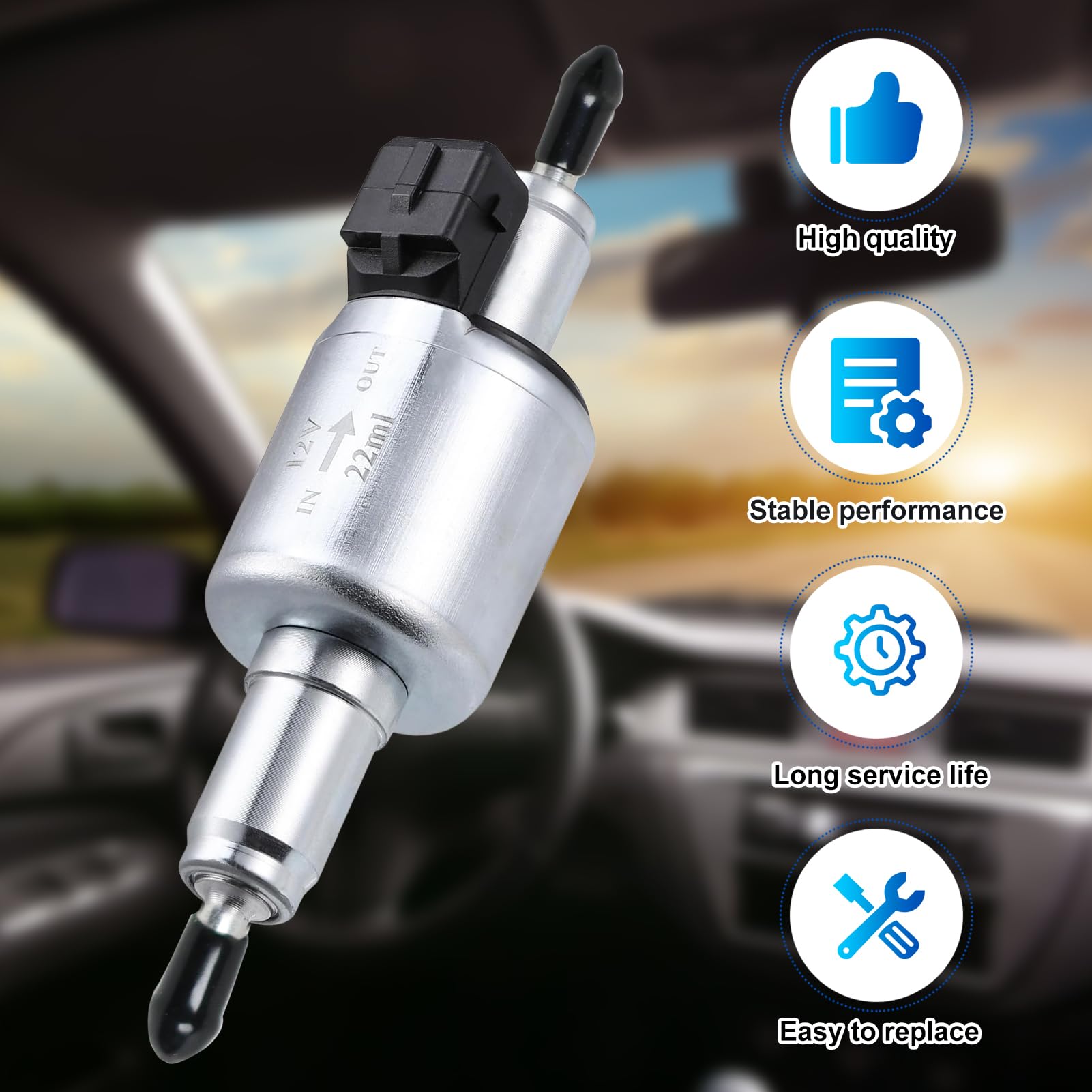 Pompa Carburante Riscaldatore Auto 12V - Universale Per Webasto/Eberspacher