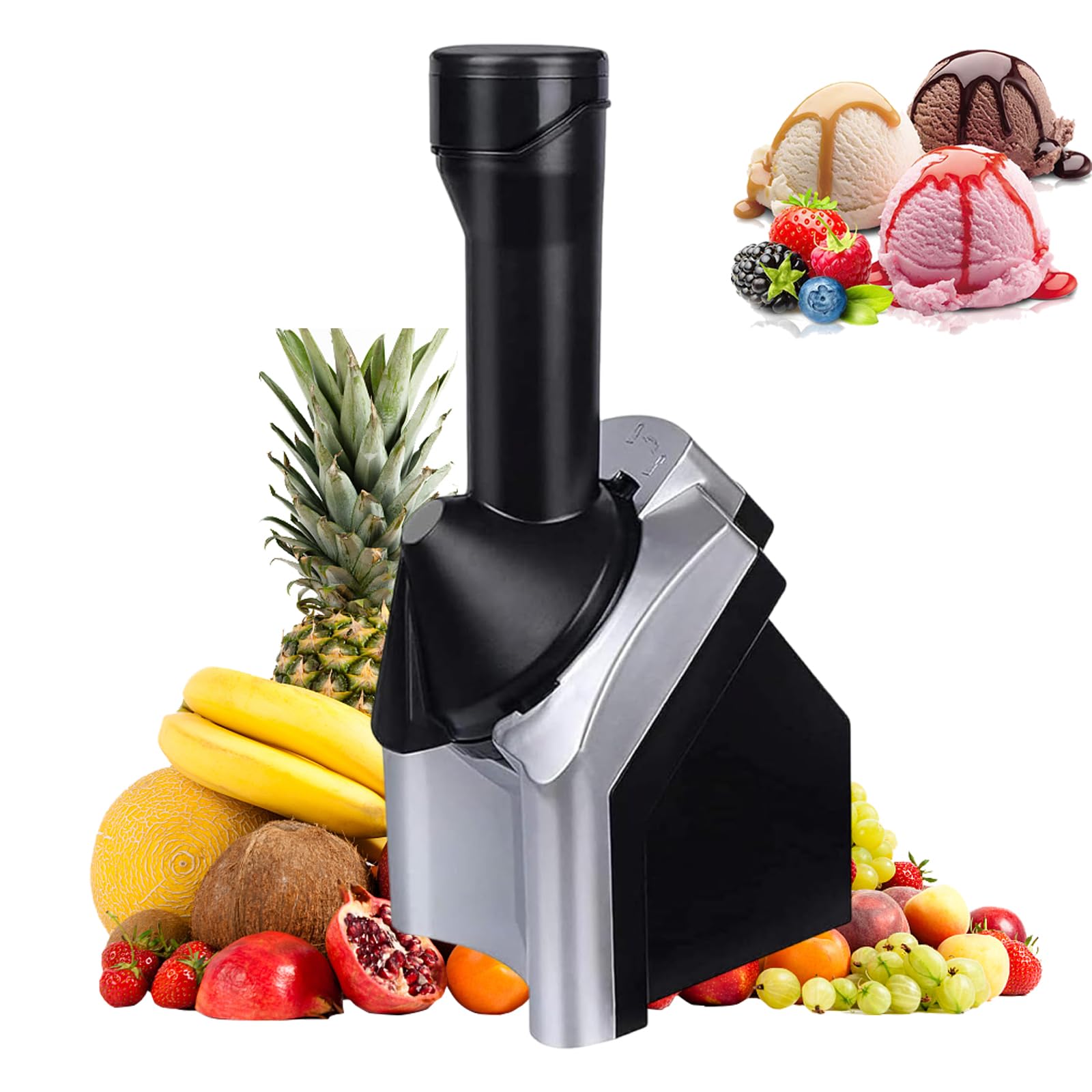 Máquina de helado casera para postres congelados, máquina de servir suave para fiestas familiares, fácil de limpiar