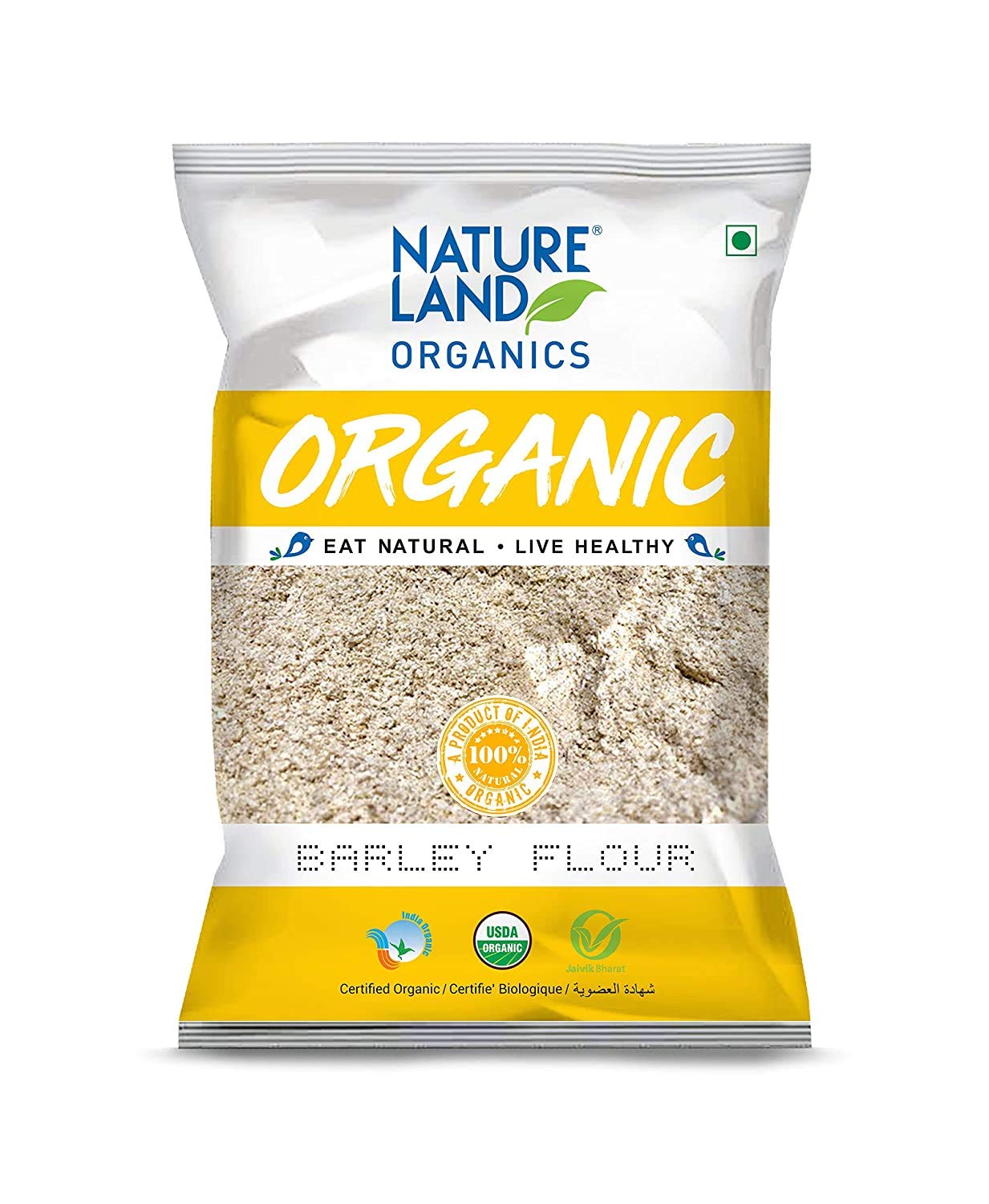 NATURELAND ORGANICS Nature Land Organics Barley Flour-500G Pouch