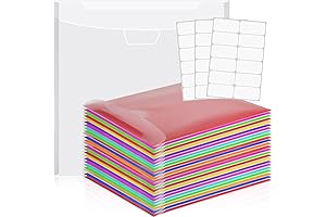 24-Pack 12x12 Vinyl Sheet Storage Organizer
