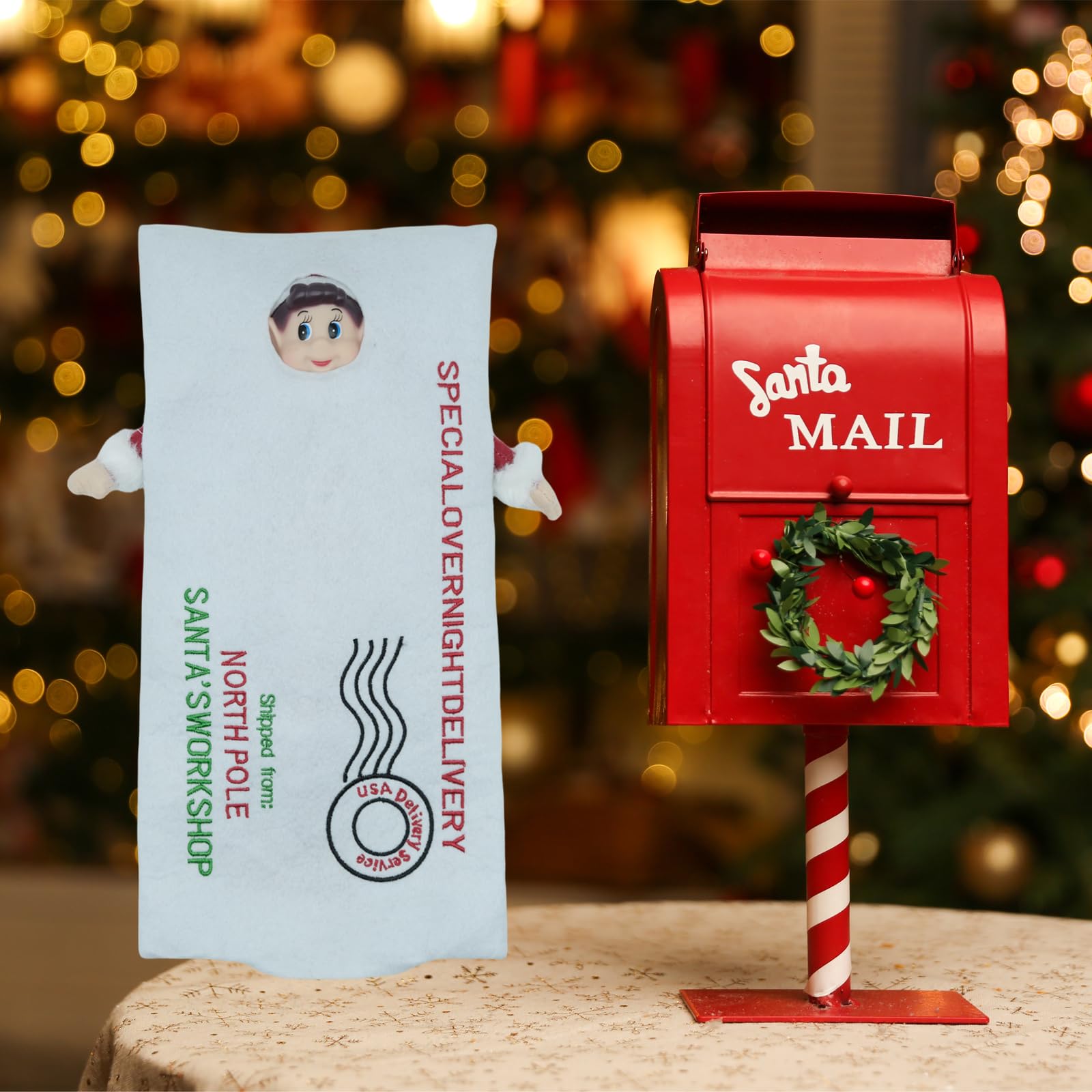 Lovelfstory Christmas Elf Accessories Clothes,Santa's Letter Couture Outfits for Boy or Girl Elf Doll Doll is not Included - Image 3