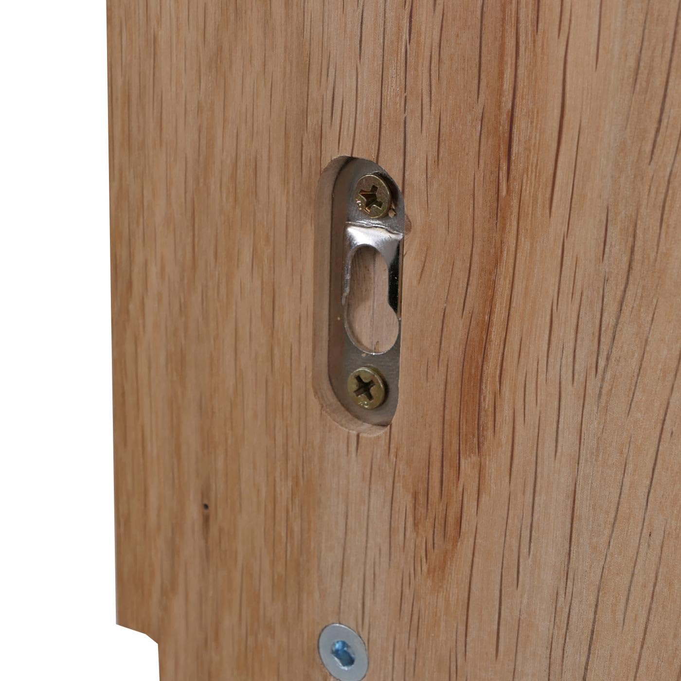 MCA Garderobenpaneel HWC-P55 Massiv-Holz Ablagefläche Haken, Eiche