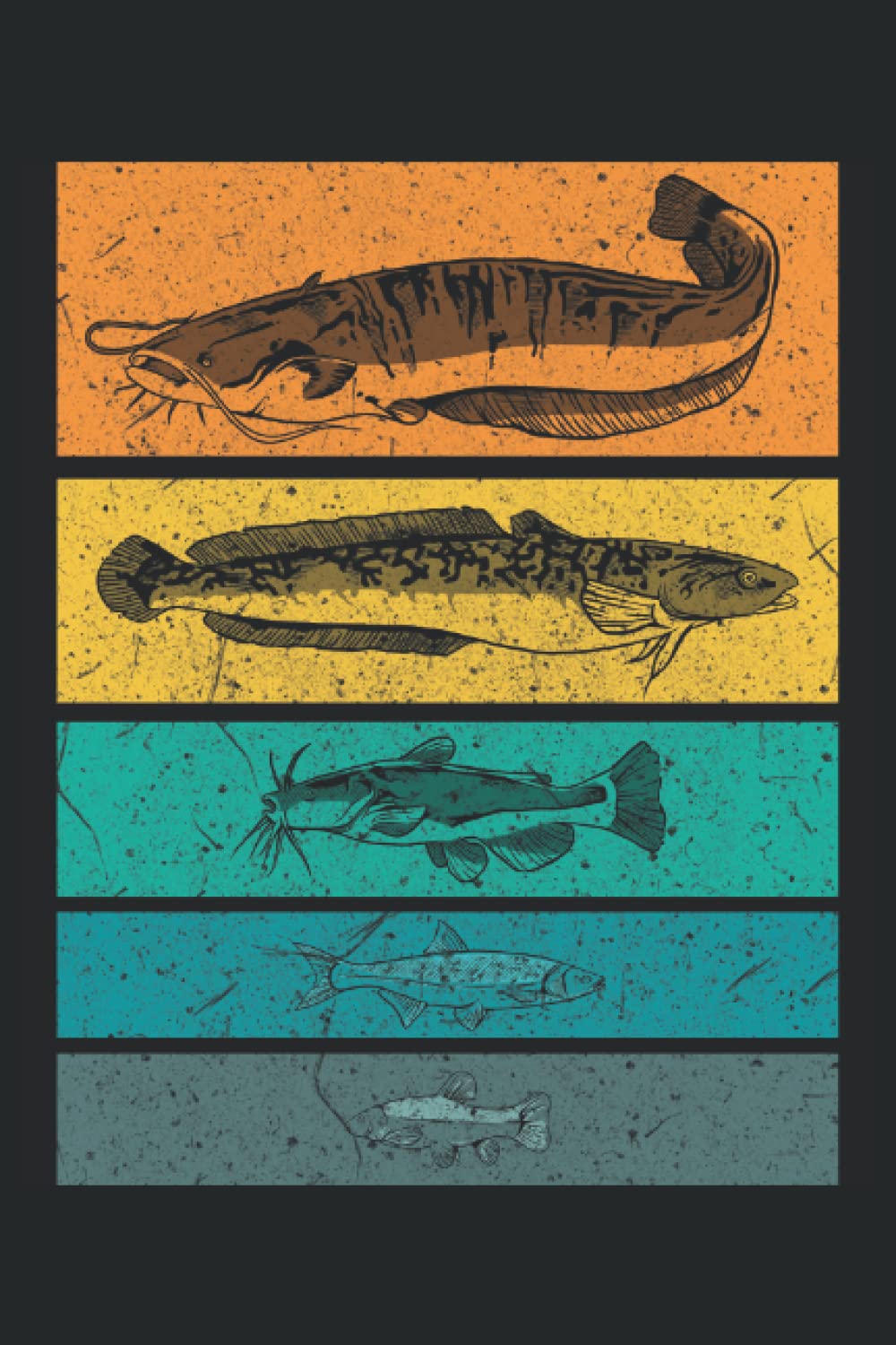 Welse Fische Angeln Sportfischen Angelsport: Schönes Schreibheft & Notizbuch mit 120 Seiten liniertes Papier, Handliches Format (15,24 × 22,86 cm entspricht ungefähr DIN A5) (German Edition)